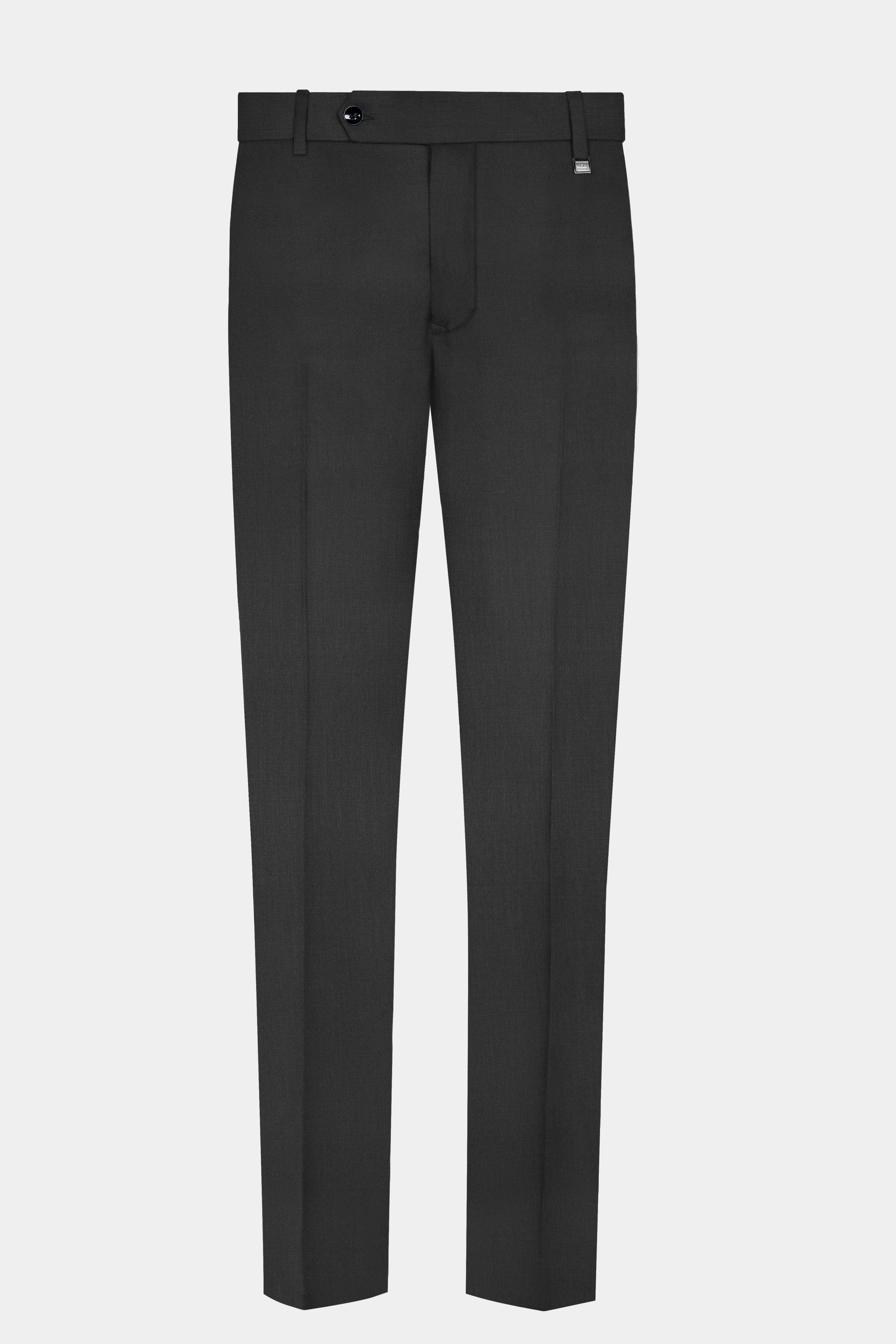 Ironclad Ash-Mine Shaft Gray Textured Wool Rich Single Breasted Suit