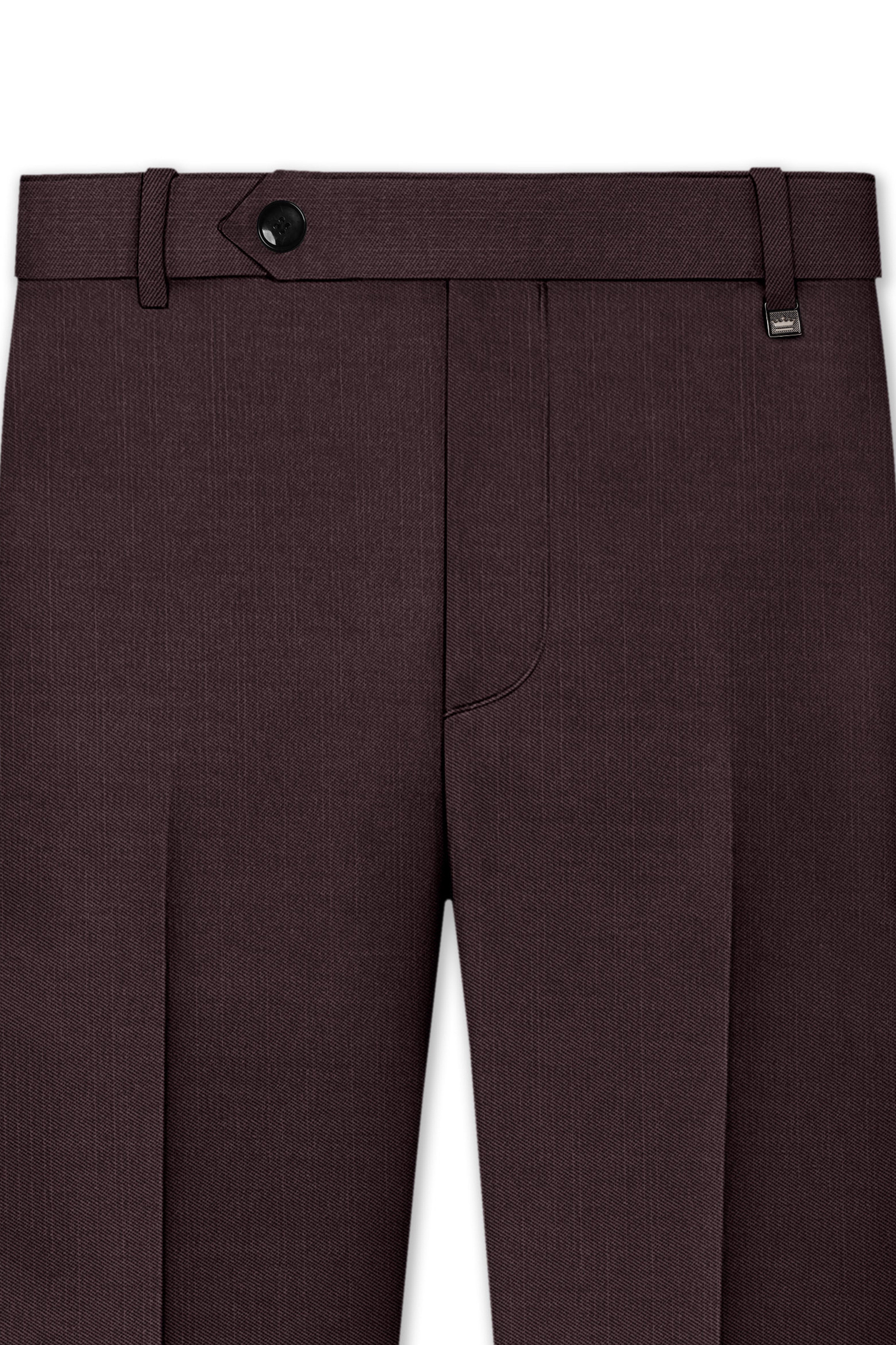 Espresso-Hickory Brown Solid Wool Rich Tuxedo Slight Stretch Suit