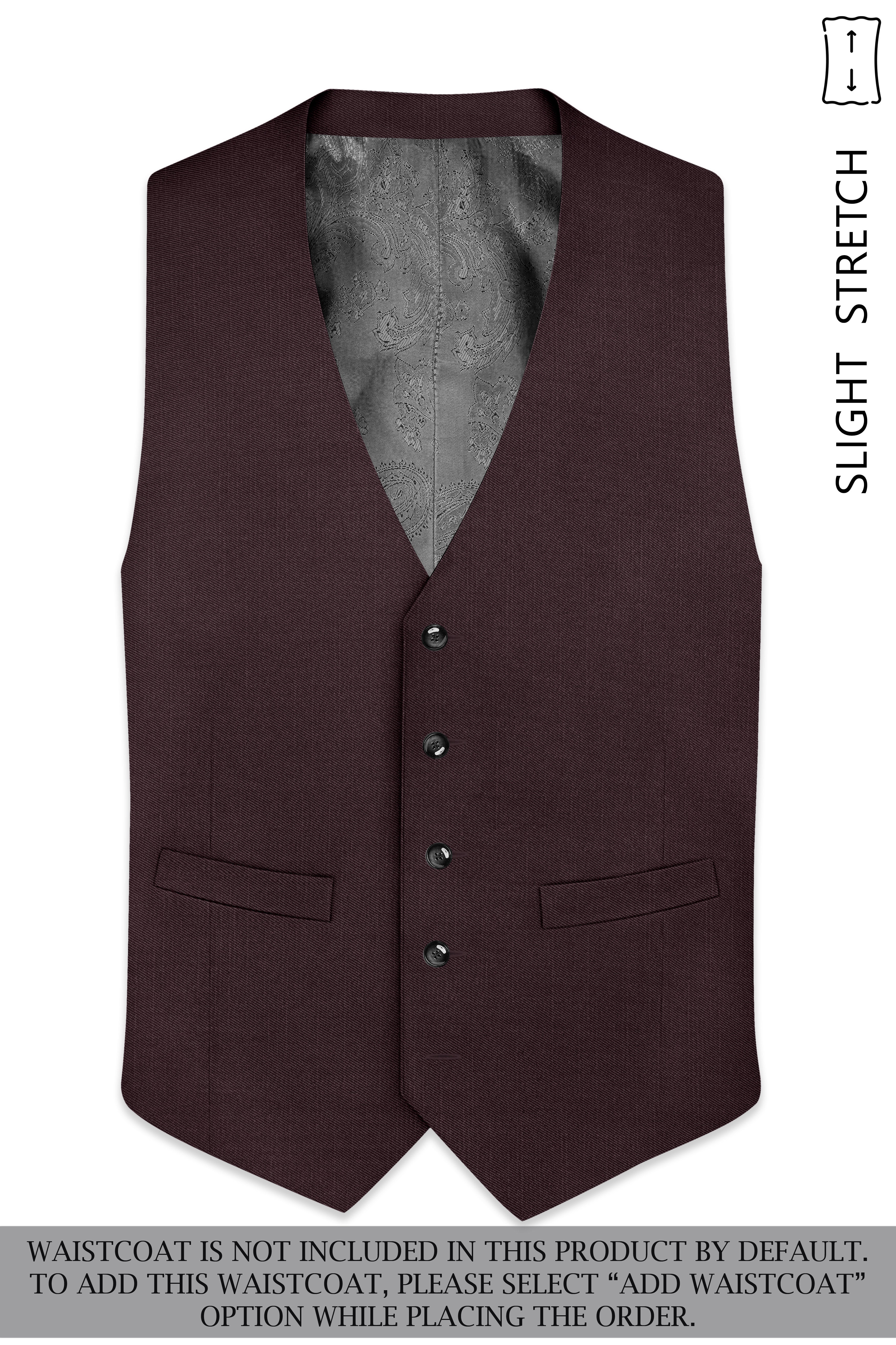 Espresso-Hickory Brown Solid Wool Rich Tuxedo Slight Stretch Suit