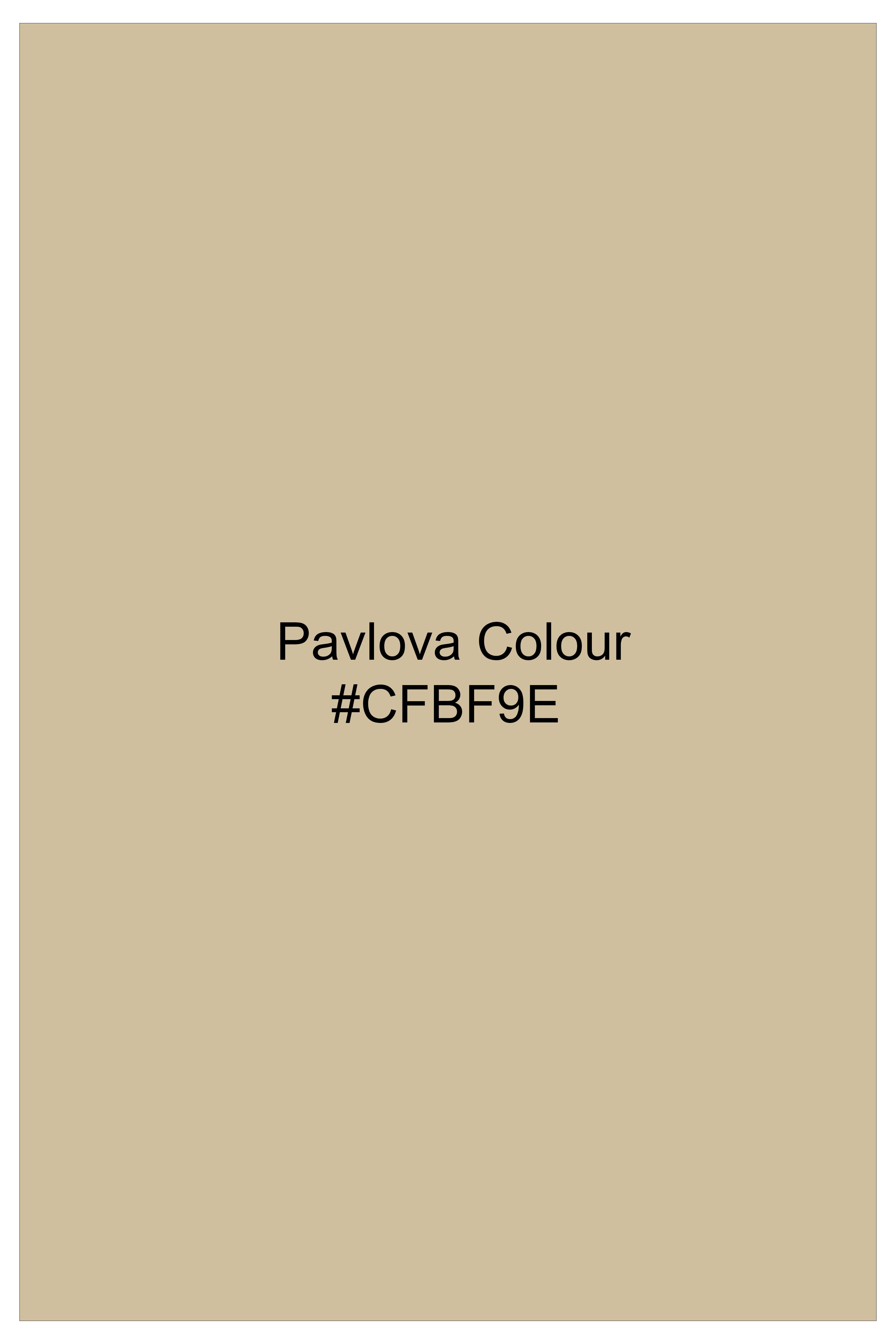 Ecru Classic-Pavlova Cream Solid Wool Rich Double Breasted Suit