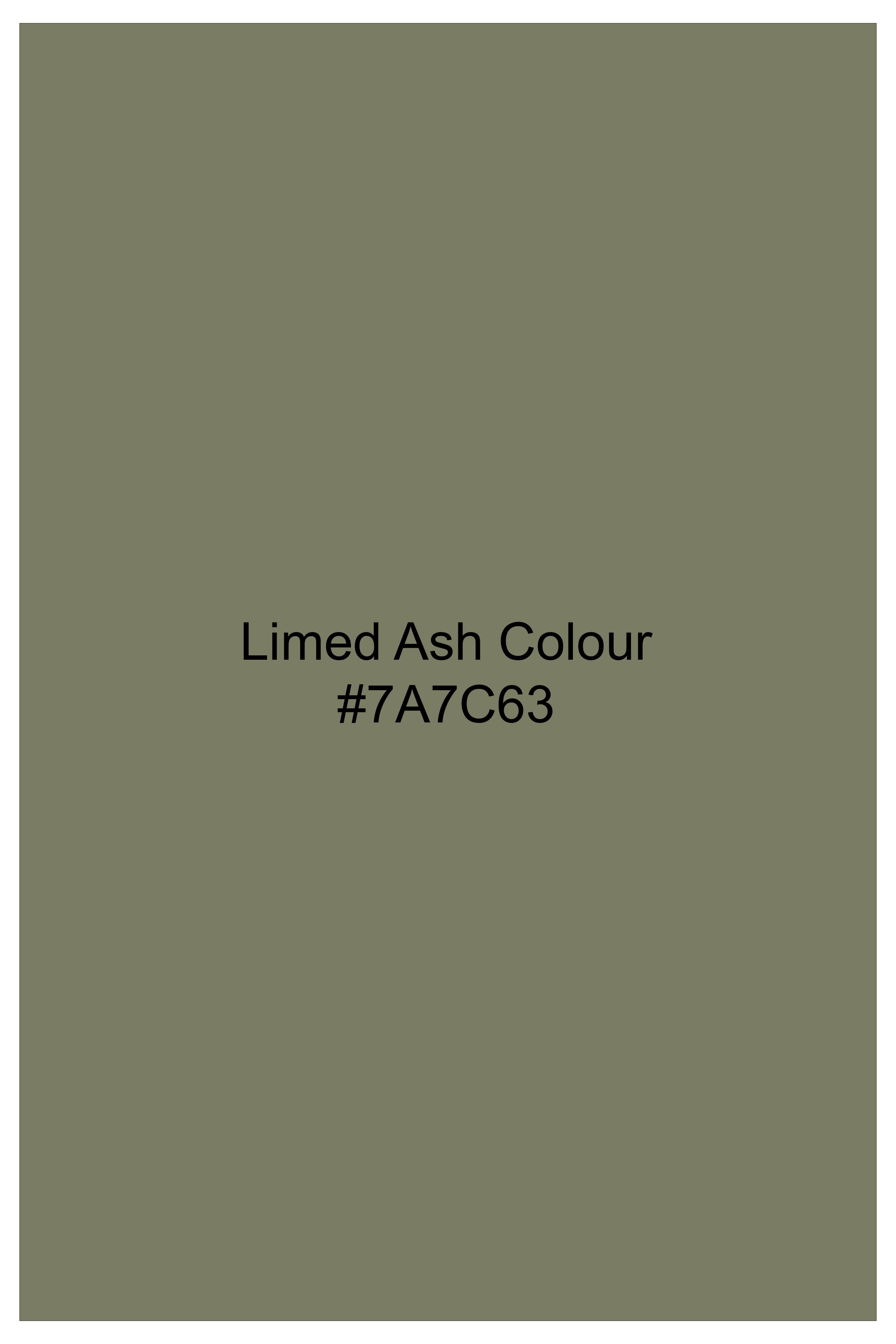 Georgette-Limed Ash Green Solid Cotton Single Breasted Suit