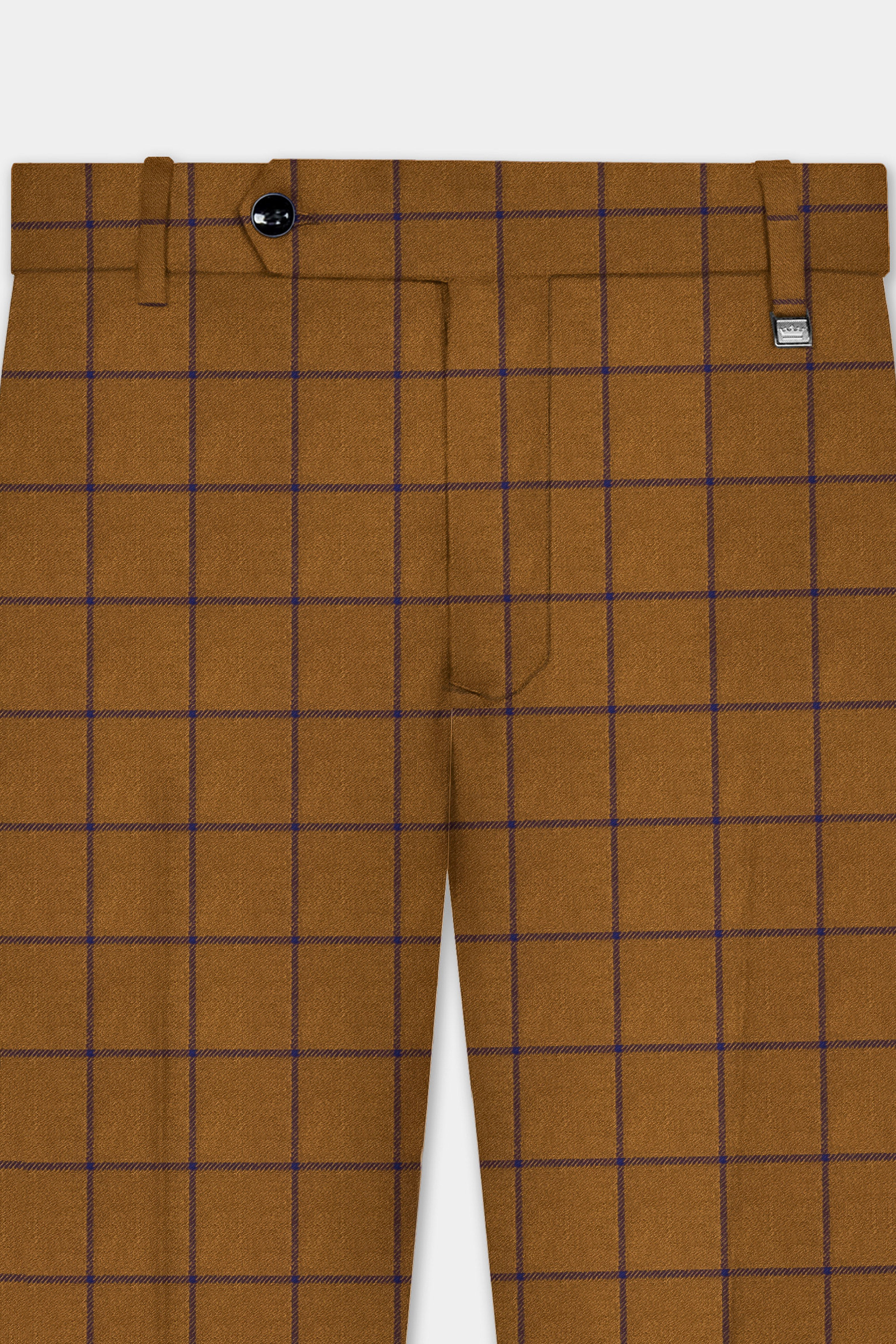 Savile-Barley Brown windows Tweed Double Breasted Designer Suit