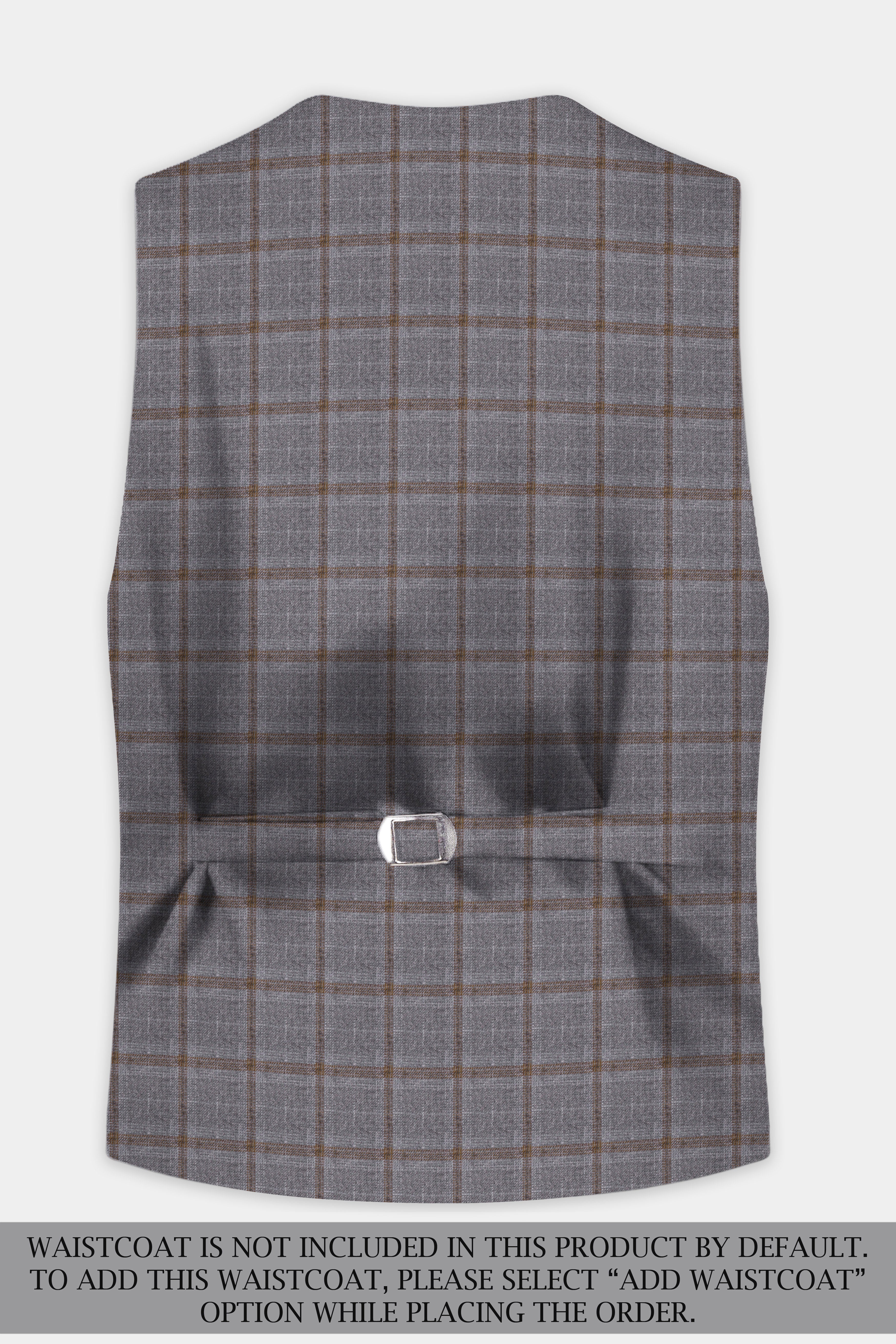 Flintstone-Gray windows Tweed Double Breasted Sports Suit