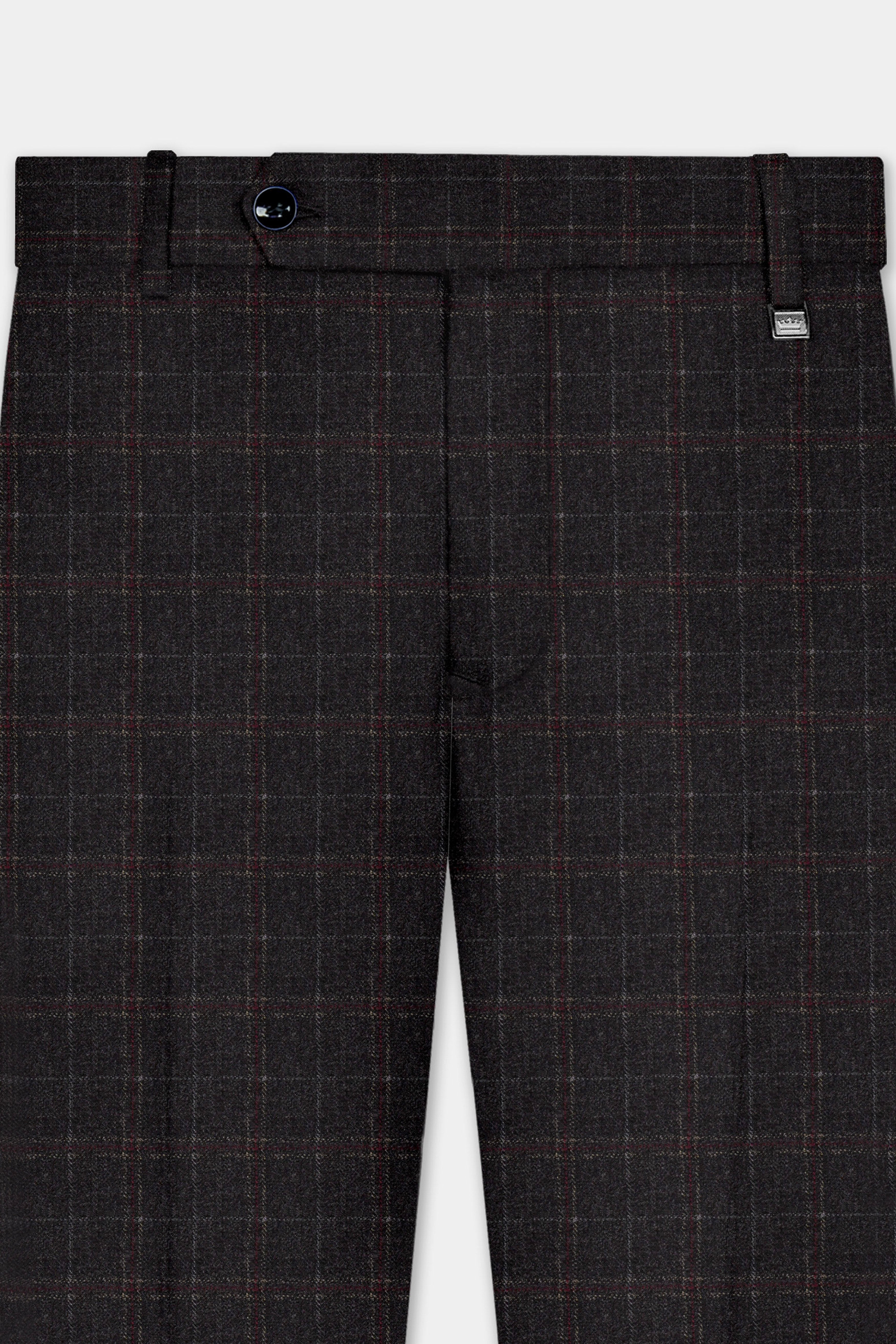 Apollo-Zeus Brown Plaid Tweed Single Breasted Suit