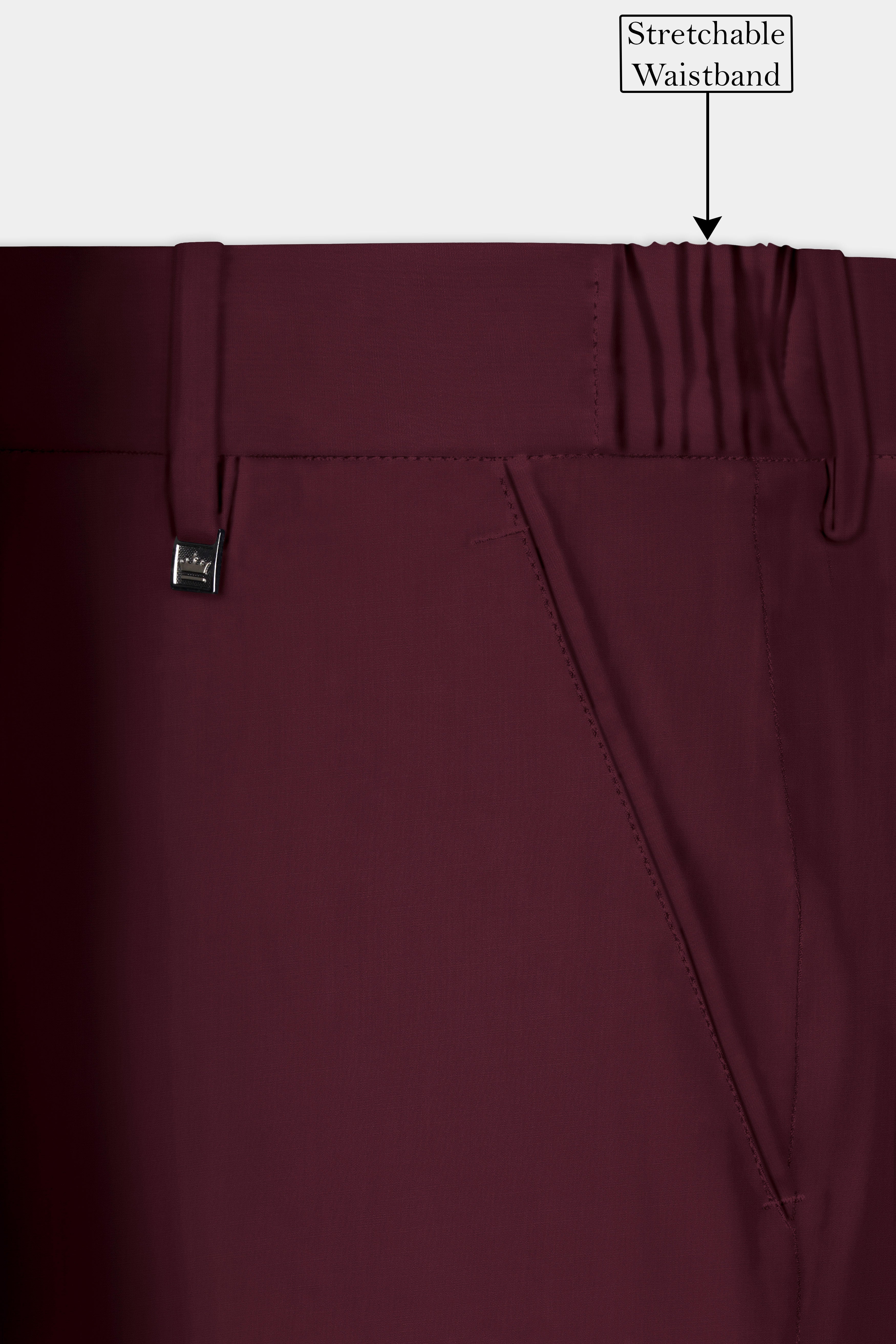SepiaElite-Tamarind Brown Solid Wool Rich Double Breasted Slight Stretch Suit