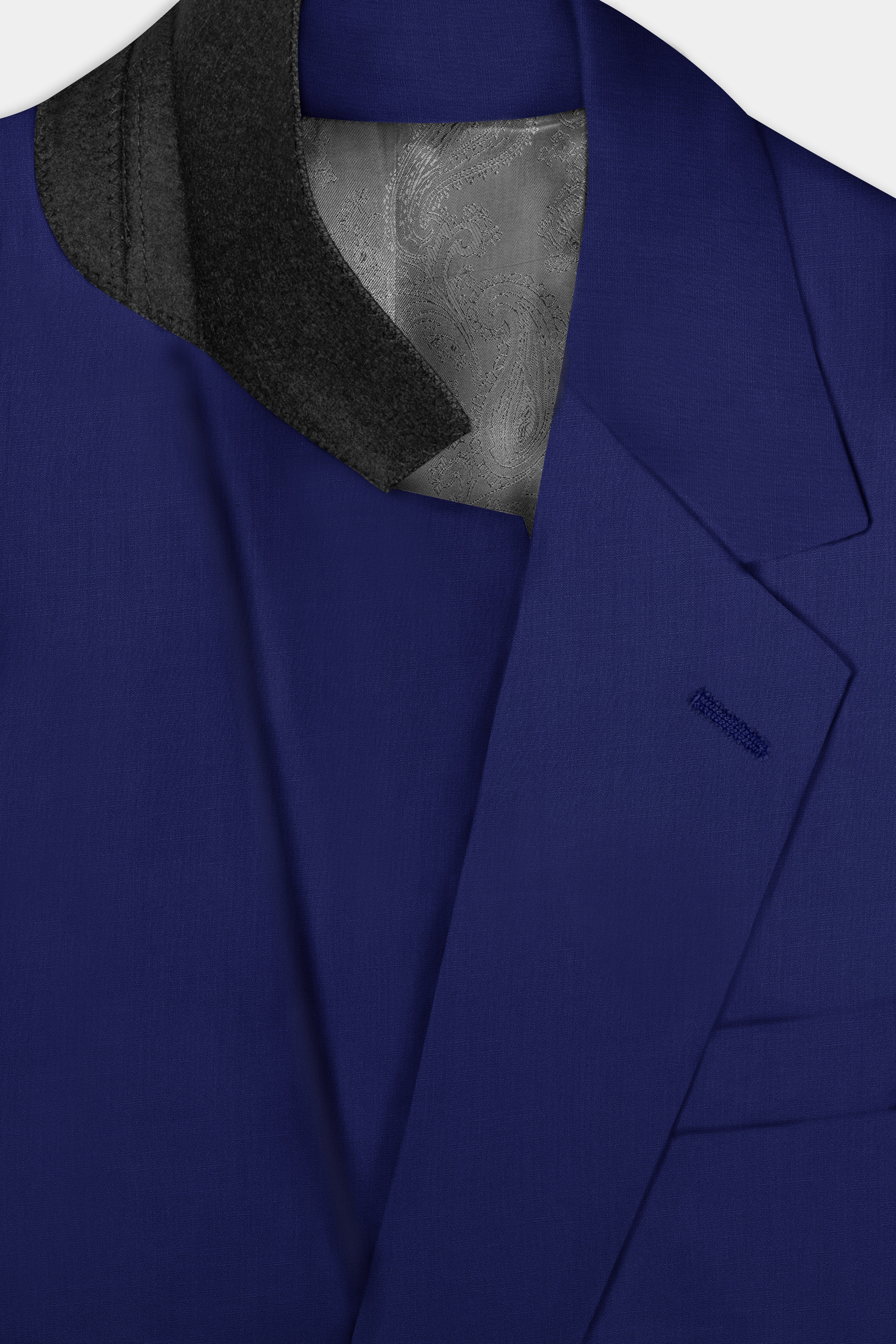 Celestia-Blue Solid Wool Rich Single Breasted Slight Stretch Suit