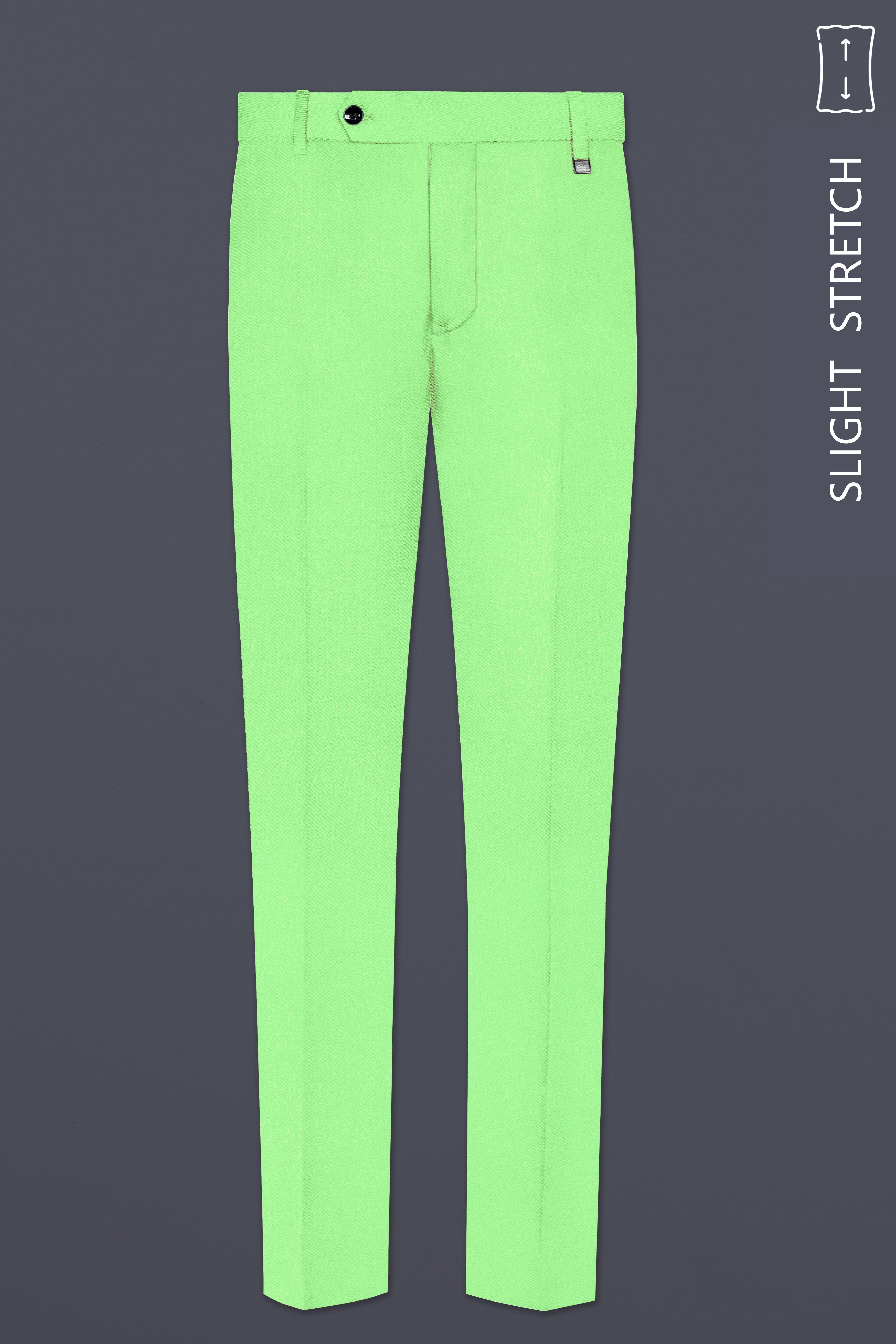 Emerald-Mint Green Solid Wool Rich Double Breasted Slight Stretch Suit