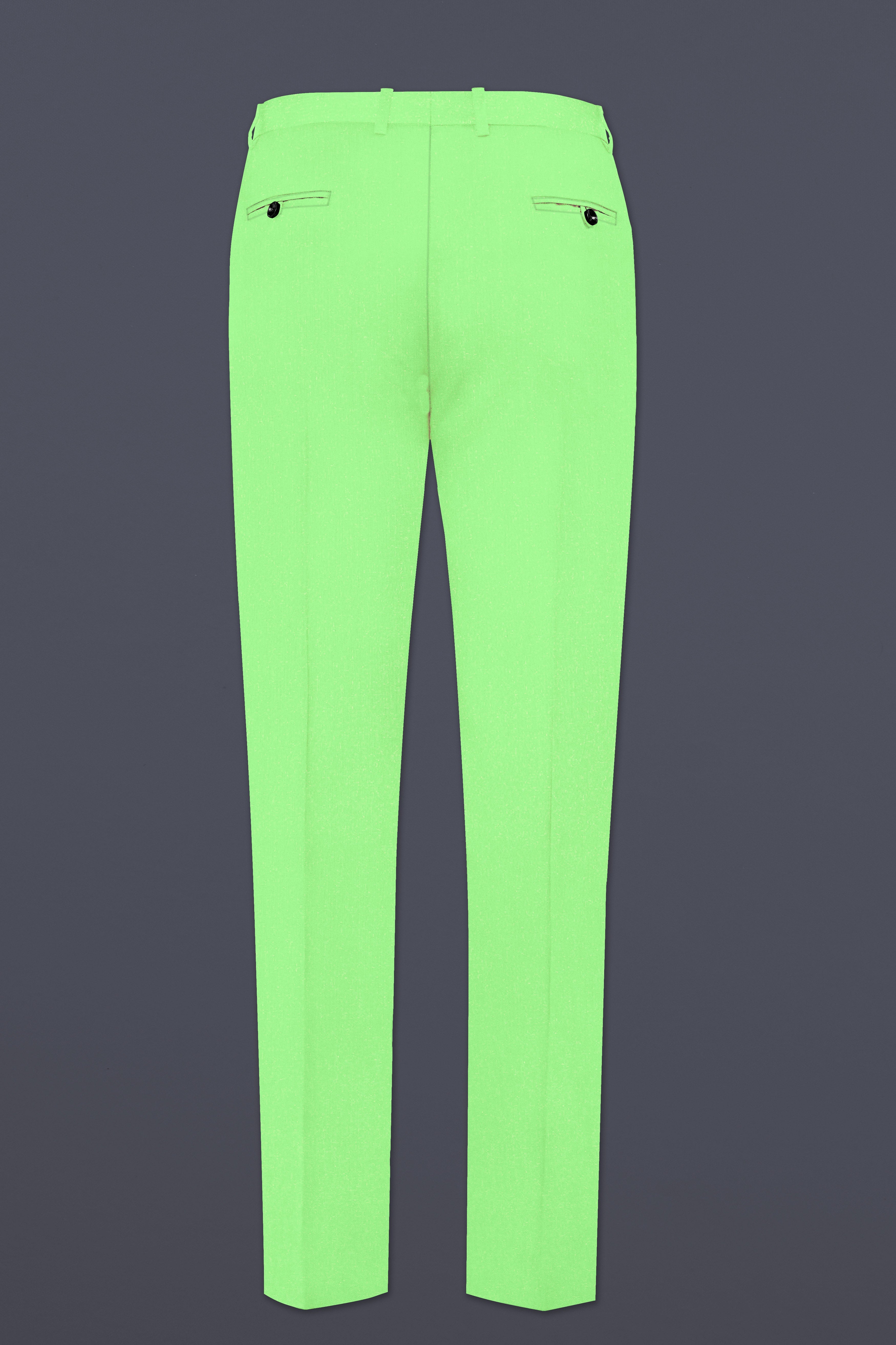 Emerald-Mint Green Solid Wool Rich Double Breasted Slight Stretch Suit