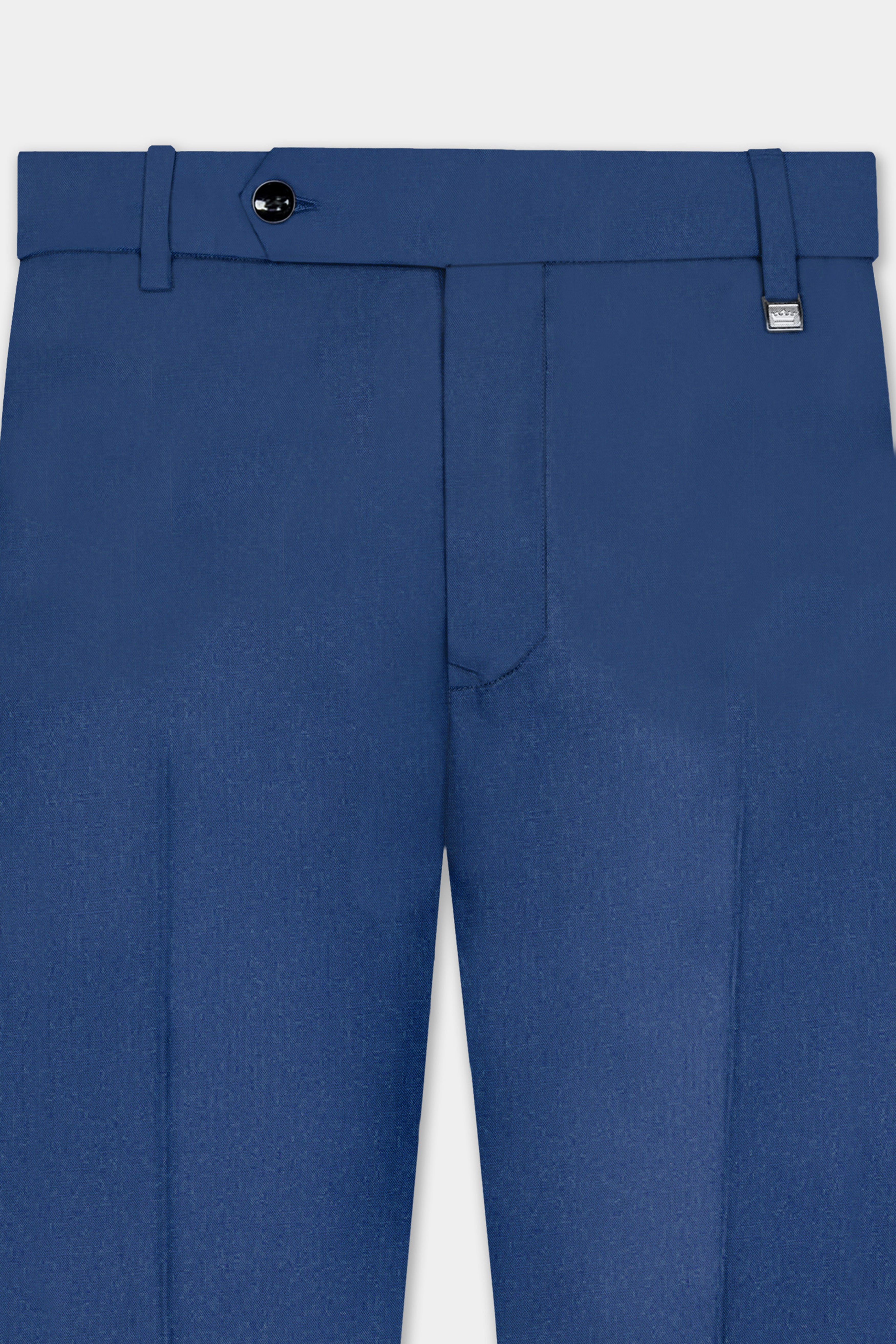 Cerulean Elite-Cobalt Blue Solid Wool Rich Tuxedo Slight Stretch Suit