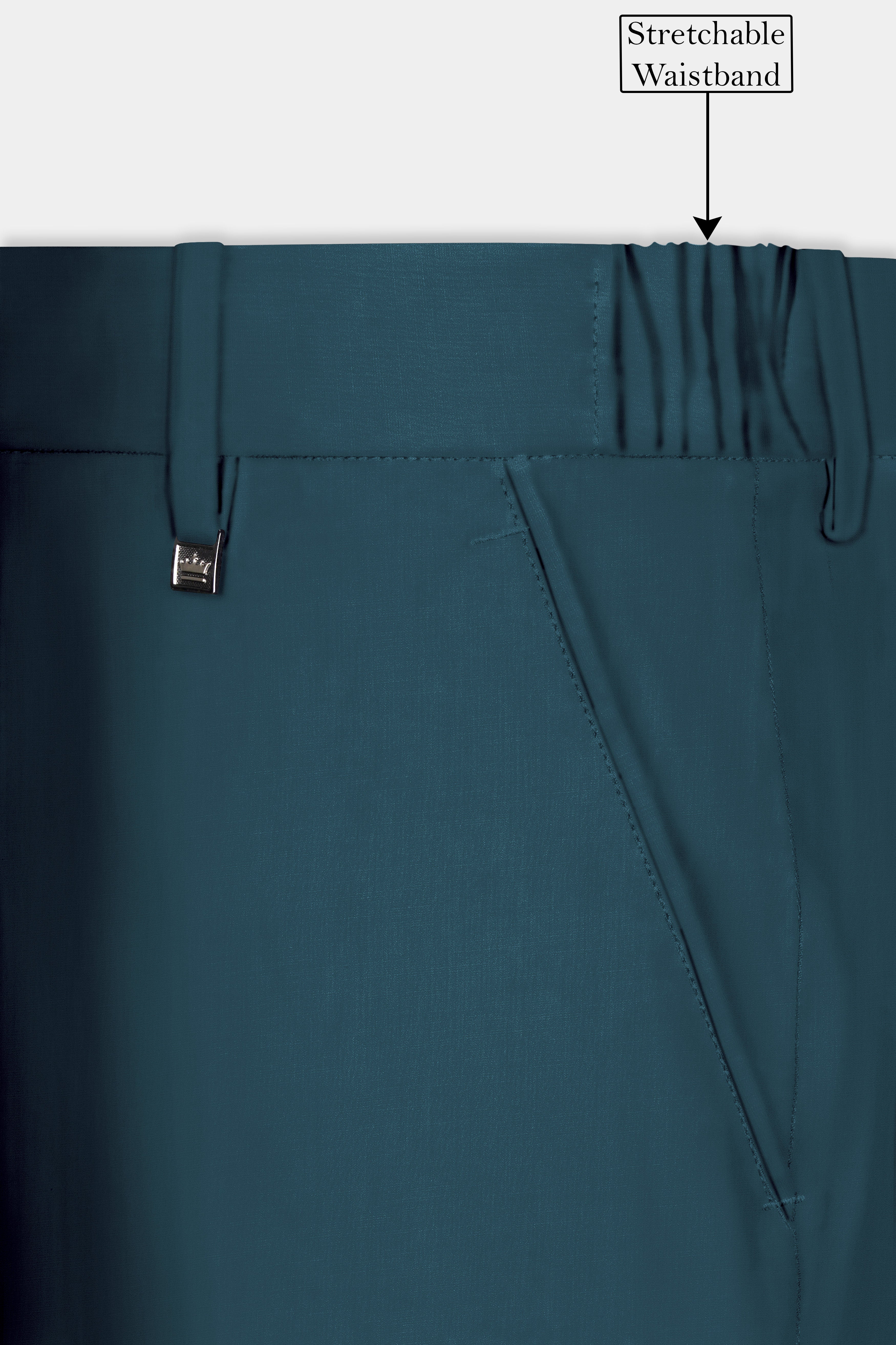 Prestige-Dianne Green Solid Wool Rich Single Breasted Slight Stretch Suit