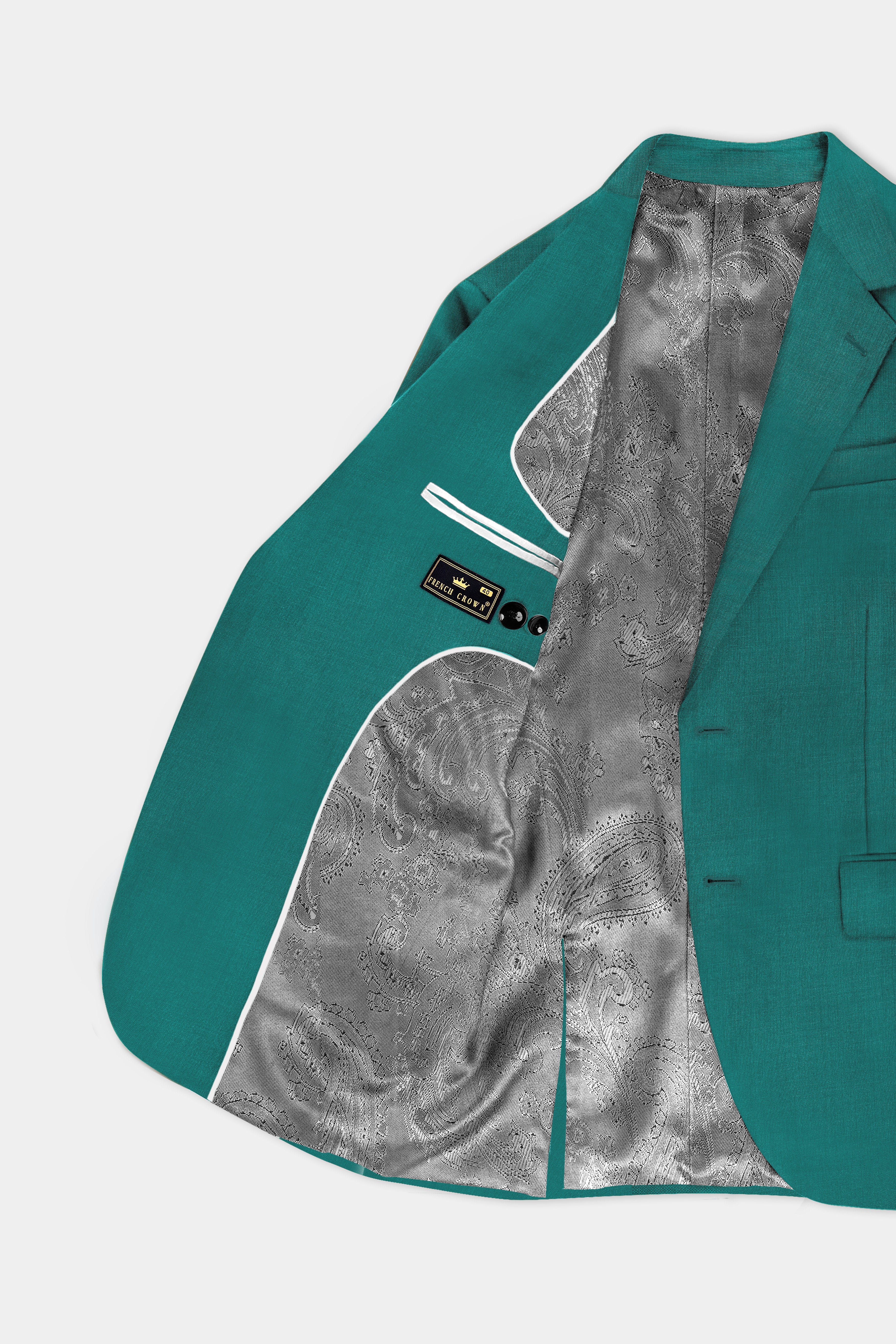 Verdant Classic-Surfie Green Solid Wool Rich Single Breasted Slight Stretch Suit