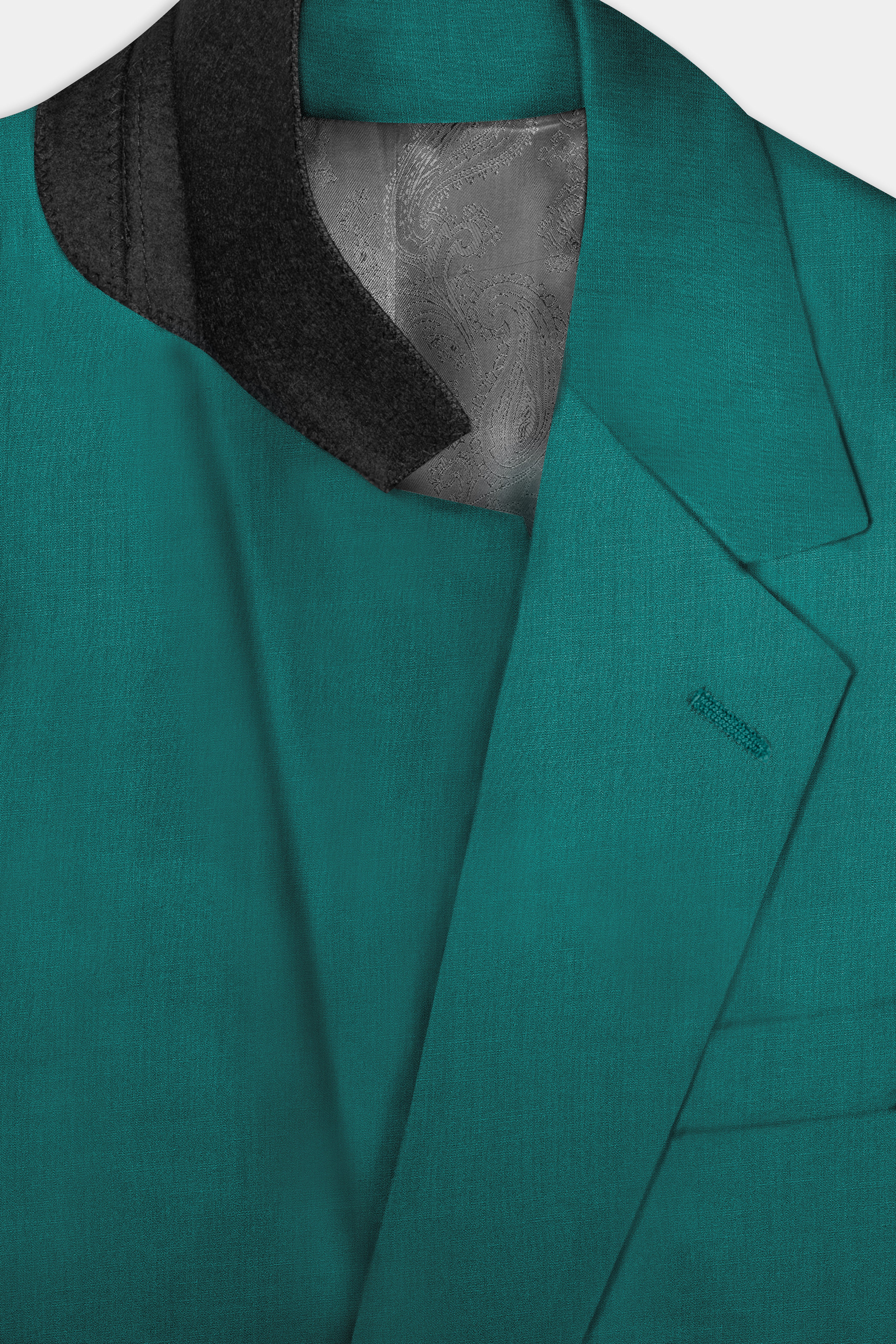 Verdant Classic-Surfie Green Solid Wool Rich Single Breasted Slight Stretch Suit