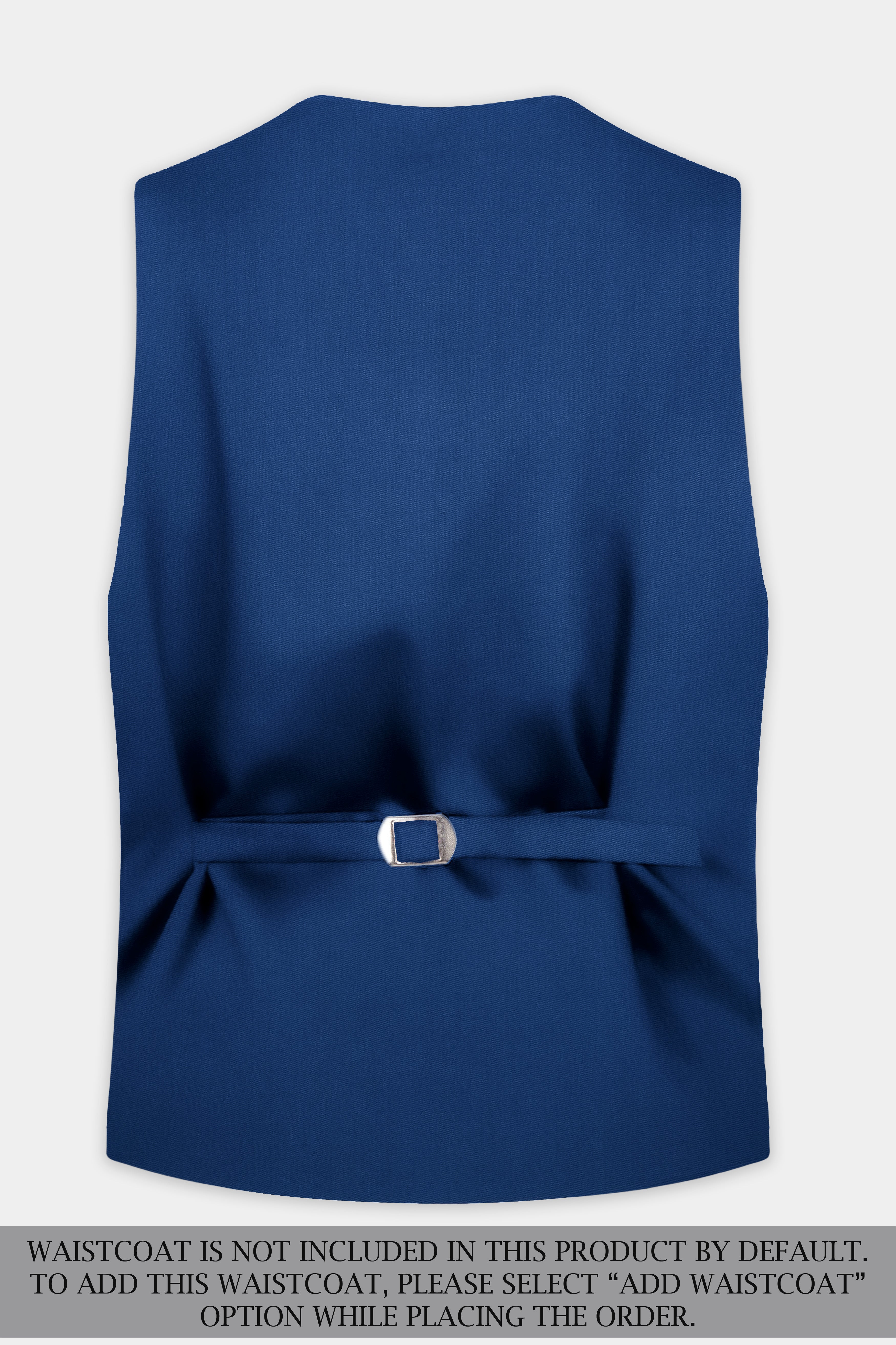 Cerulean Elite-Cobalt Blue Solid Wool Rich Single Breasted Slight Stretch Suit