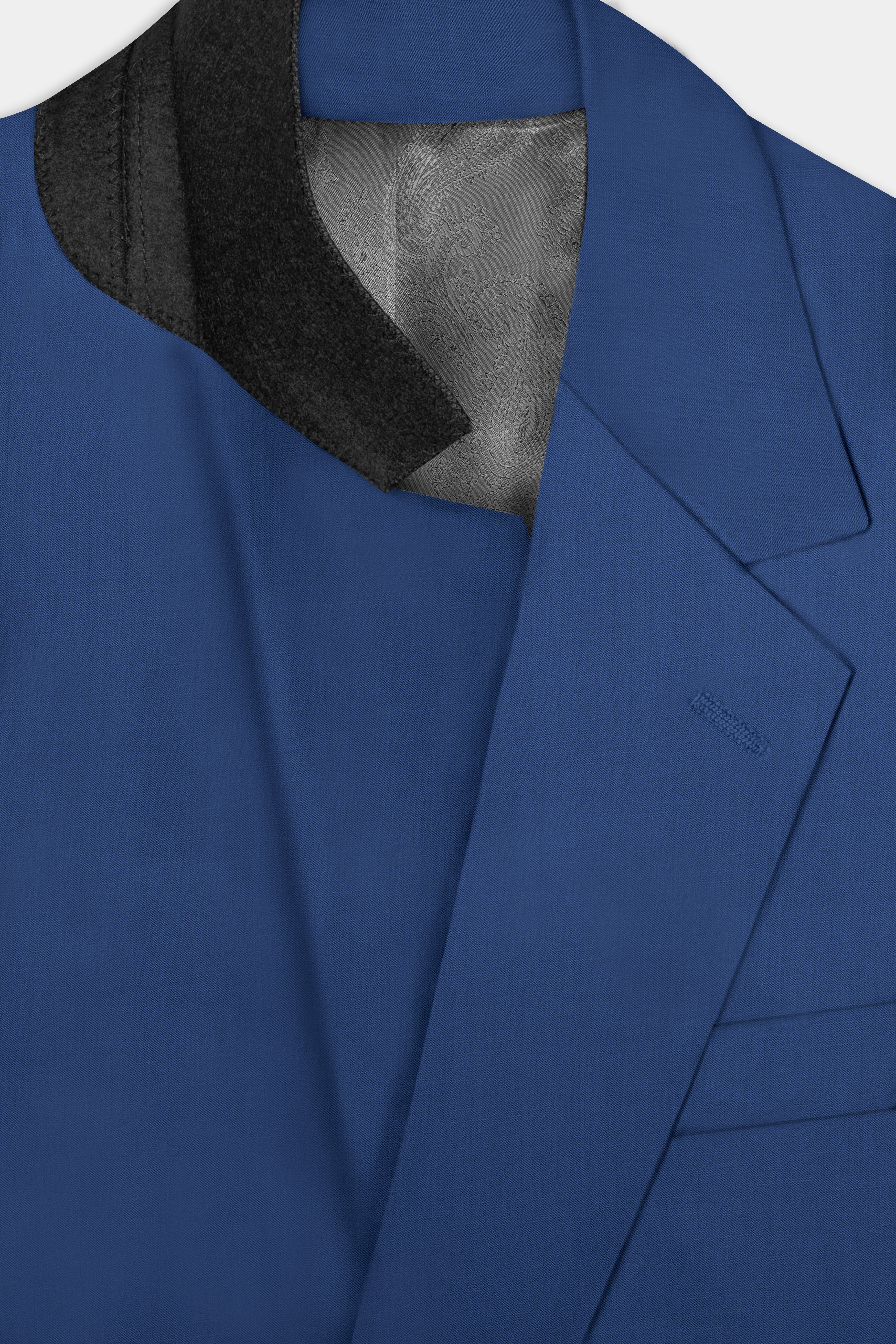 Cerulean Elite-Cobalt Blue Solid Wool Rich Single Breasted Slight Stretch Suit