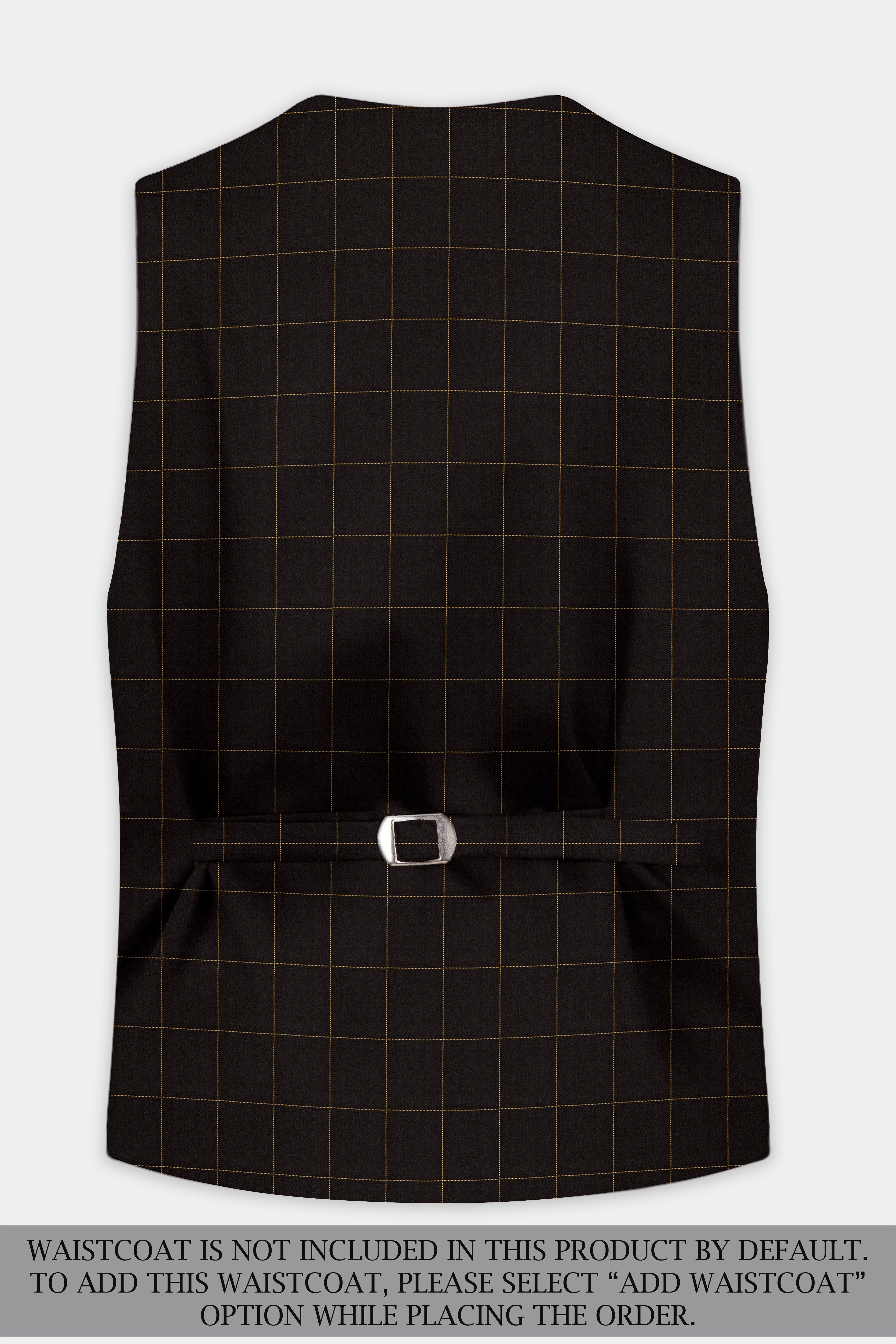 Walnut Crest-Bunker Brown Windows Wool Rich Double Breasted Suit