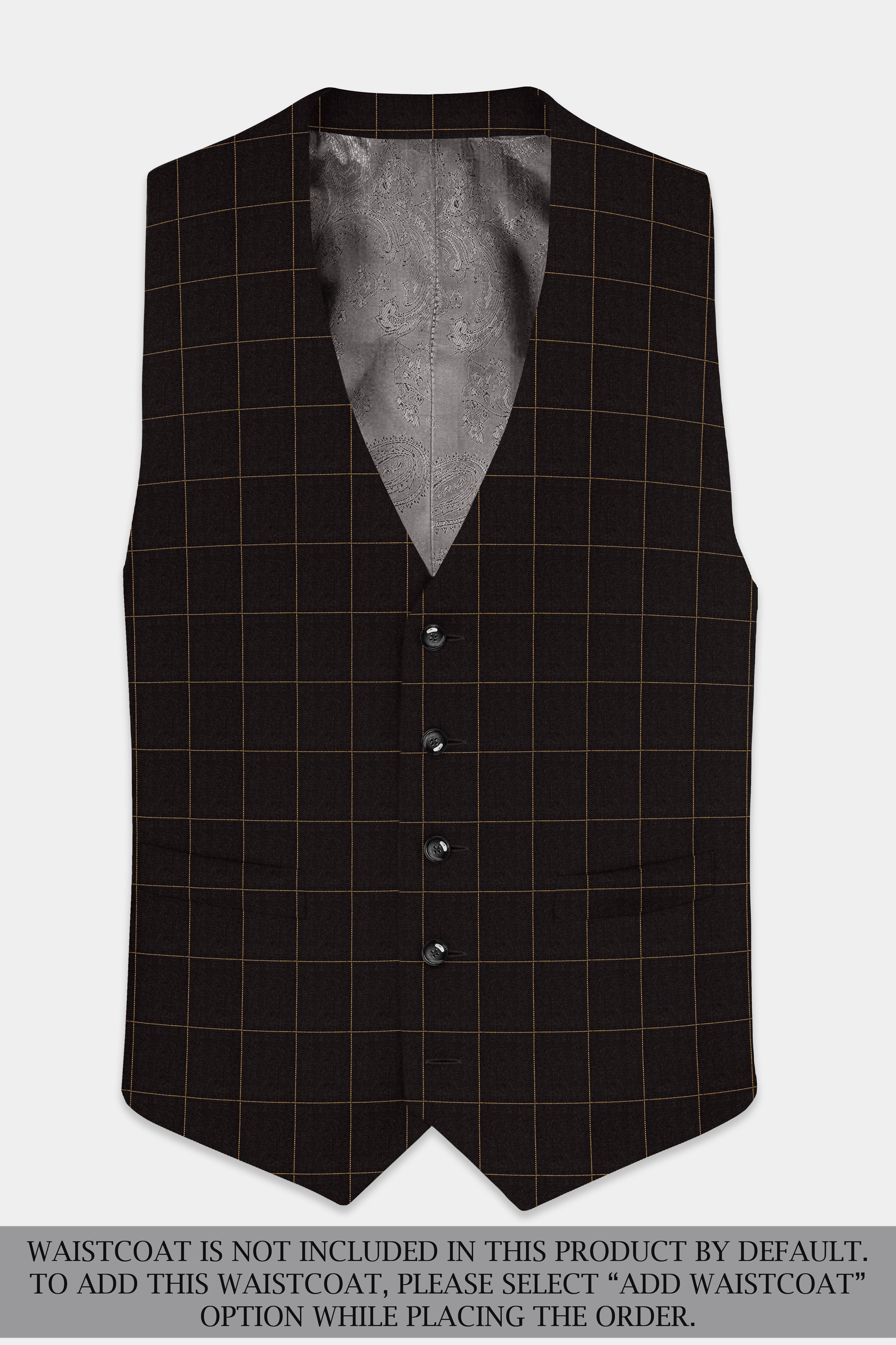 Walnut Crest-Bunker Brown Windows Wool Rich Double Breasted Suit
