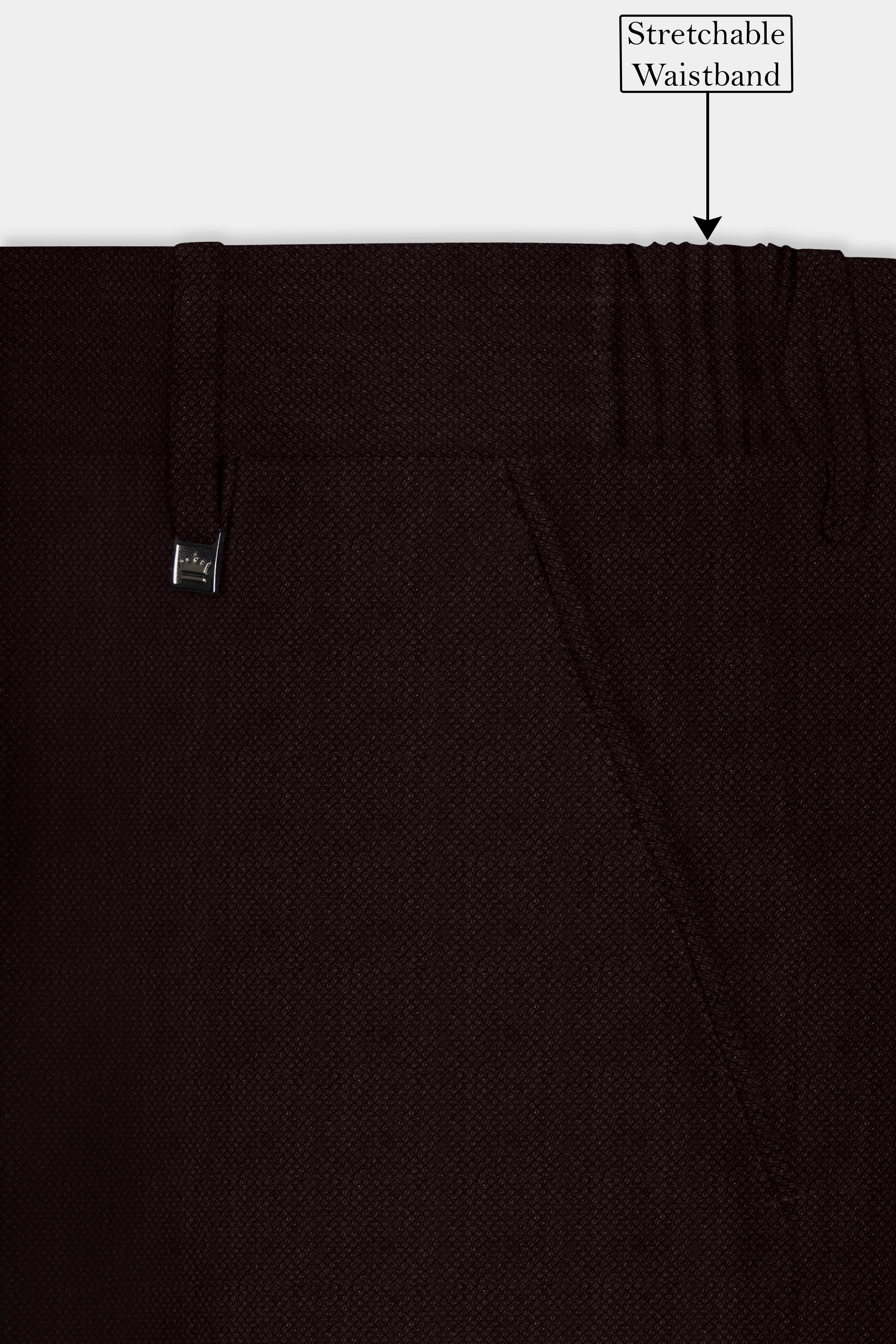 Charred Mocha-Asphalt Brown Solid Wool Rich Single Breasted Suit