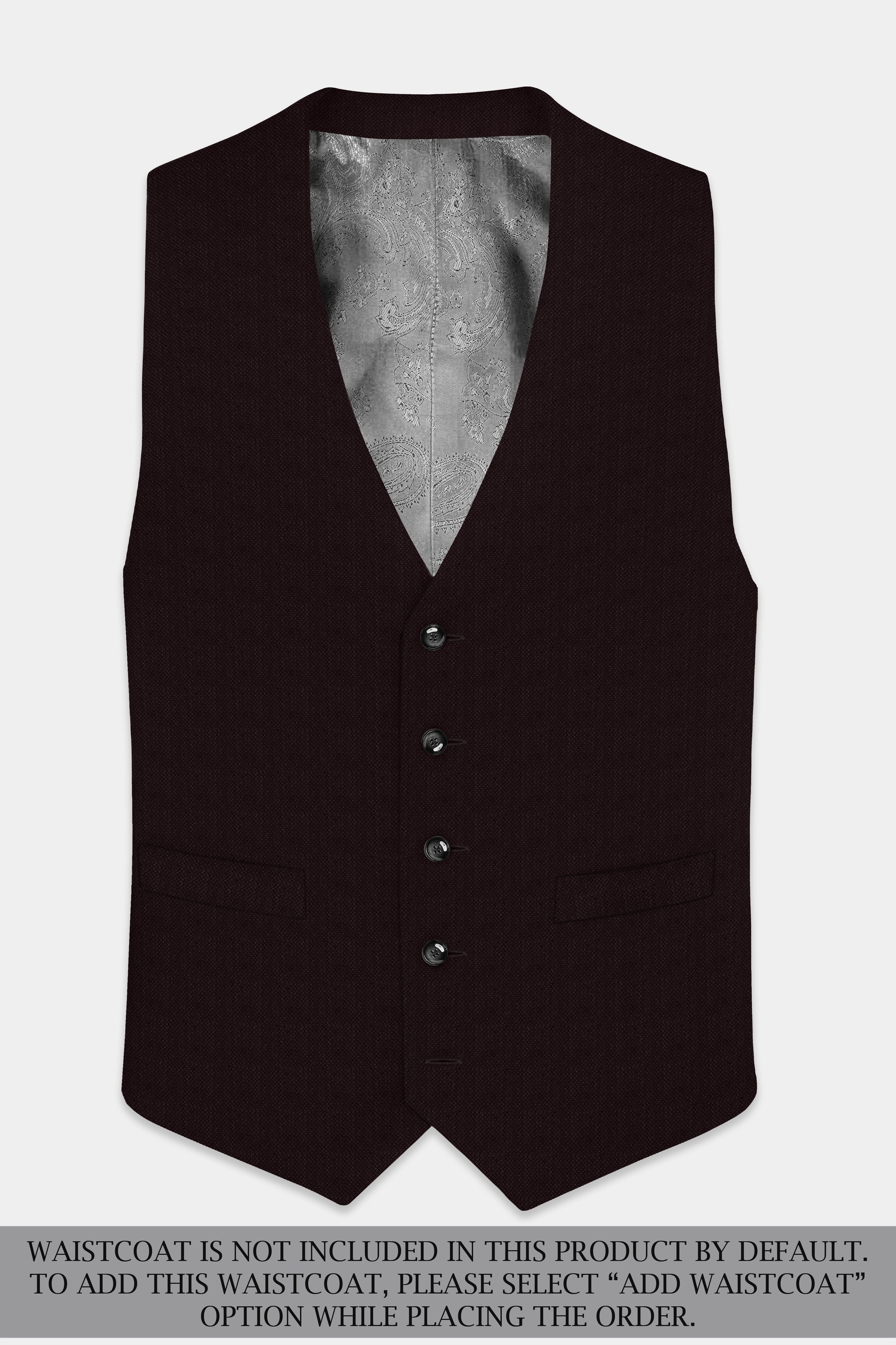 Charred Mocha-Asphalt Brown Solid Wool Rich Single Breasted Suit