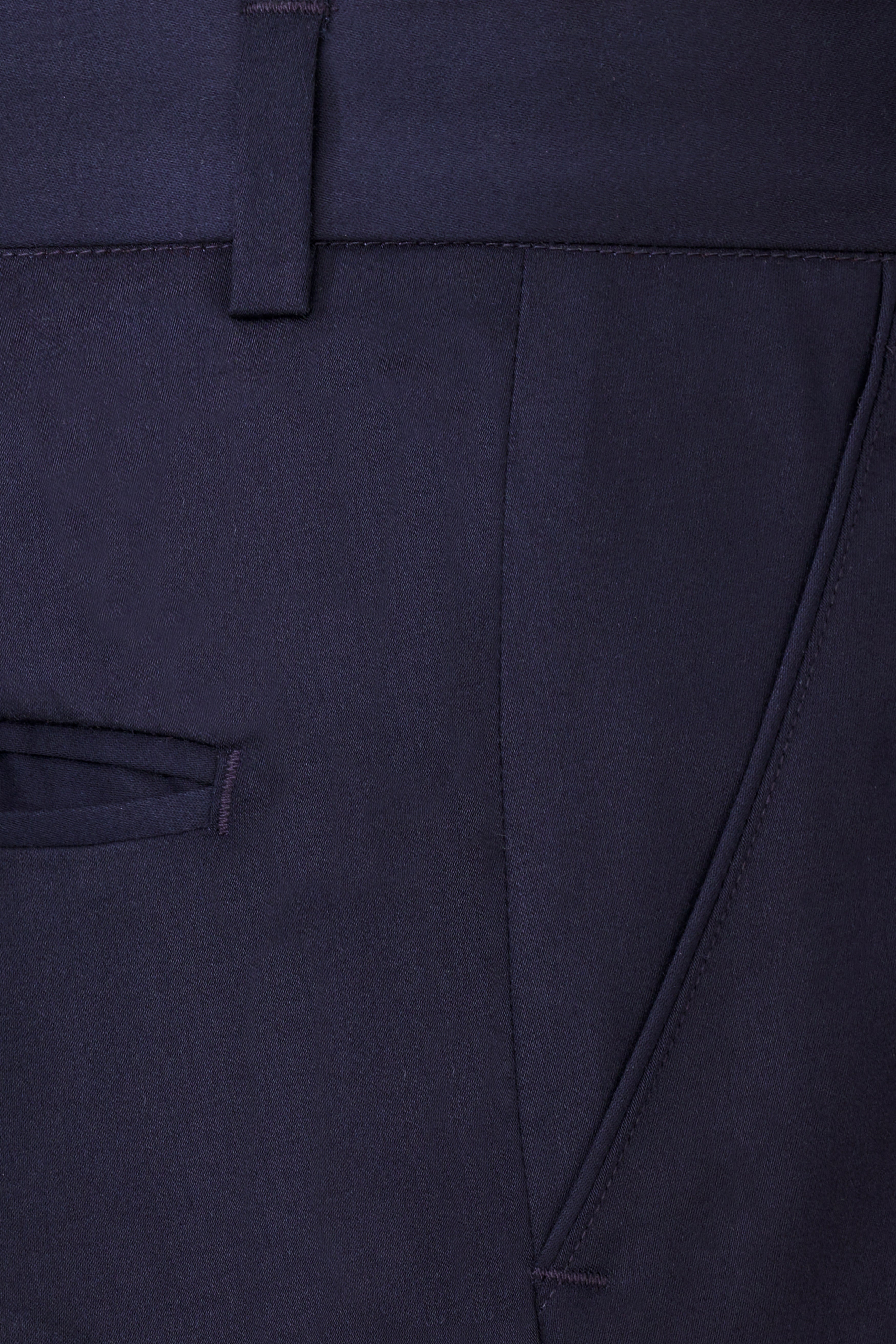 Navy Subtle Sheen Wool Blend Double Breasted Suit