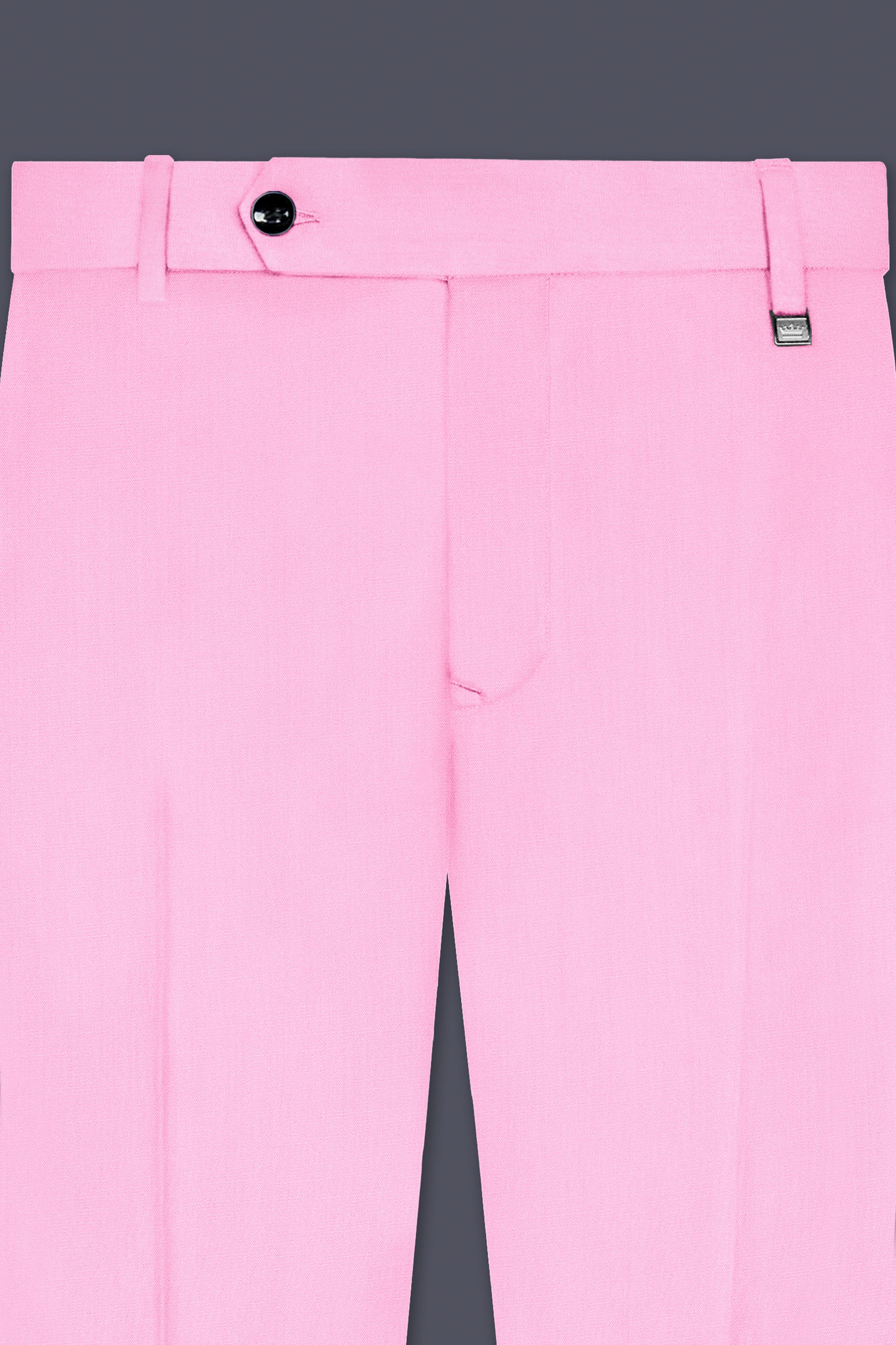Rosé Reverie-Pestel Pink Solid Wool Rich Tuxedo Slight Stretch Suit