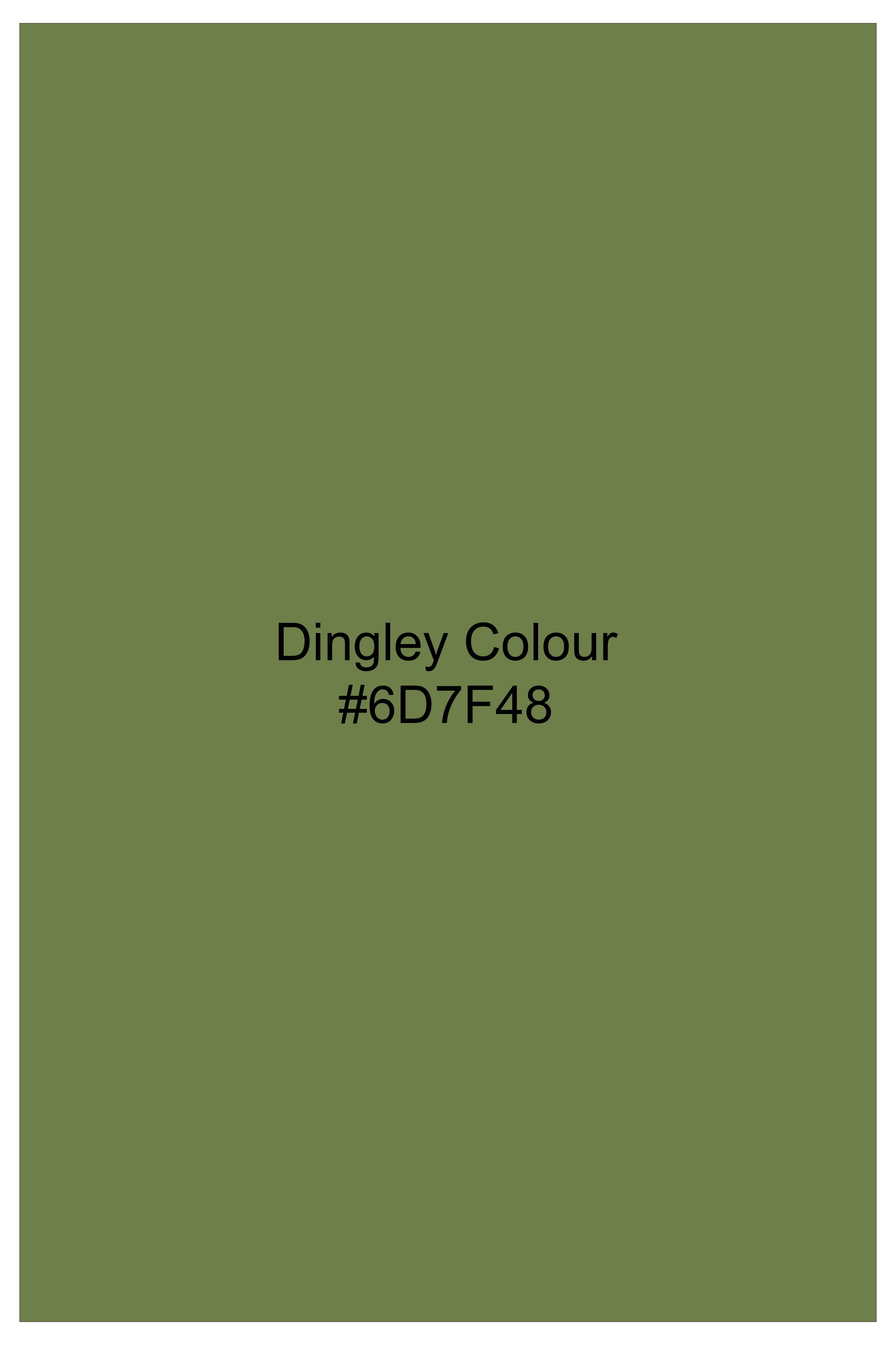 Sage Regal-Dingley Green Solid Wool Rich Cross Placket Bandhgala Stretchable traveler Suit