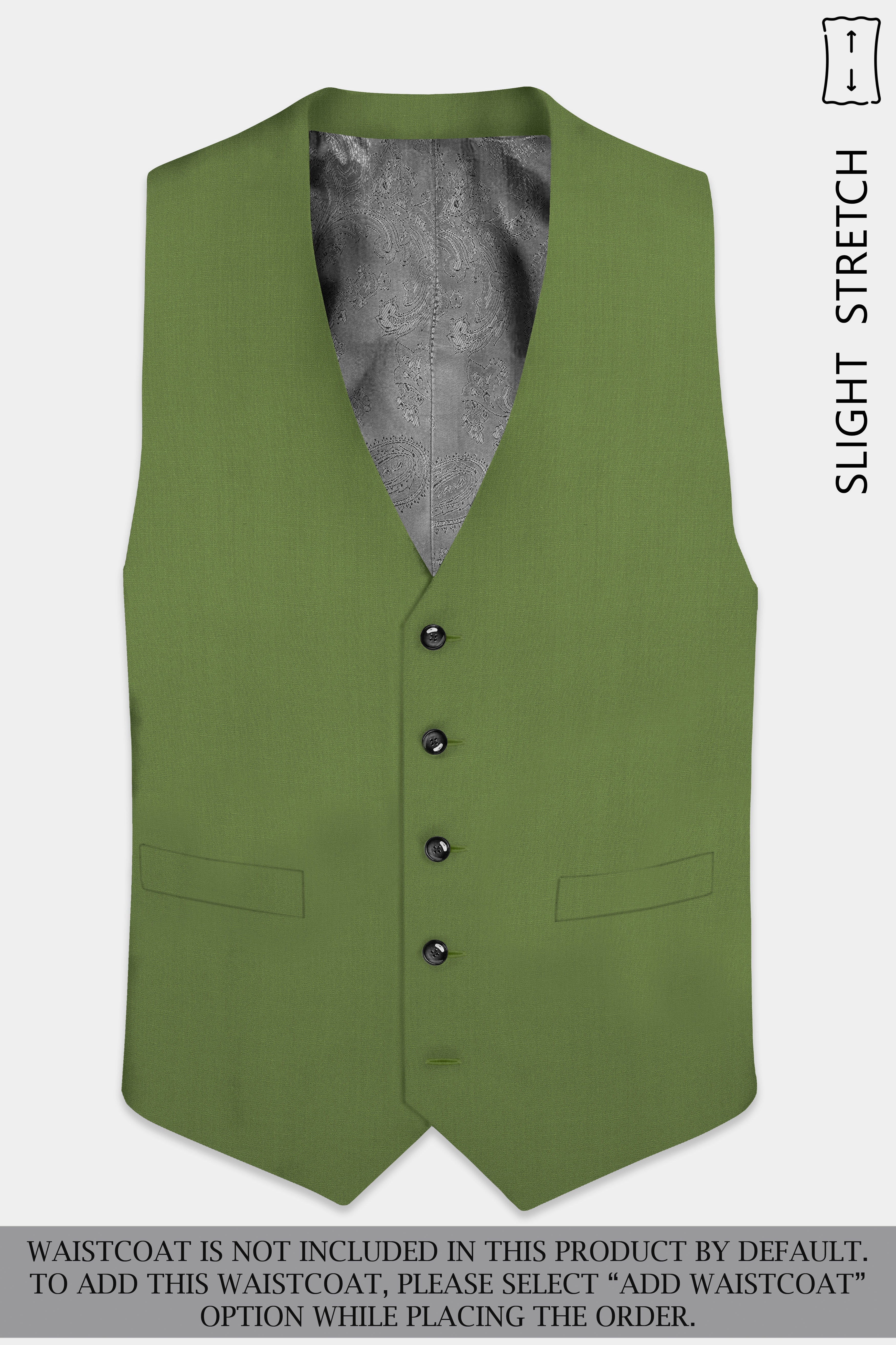 Sage Regal-Dingley Green Solid Wool Rich Double Breasted Slight Stretch Suit