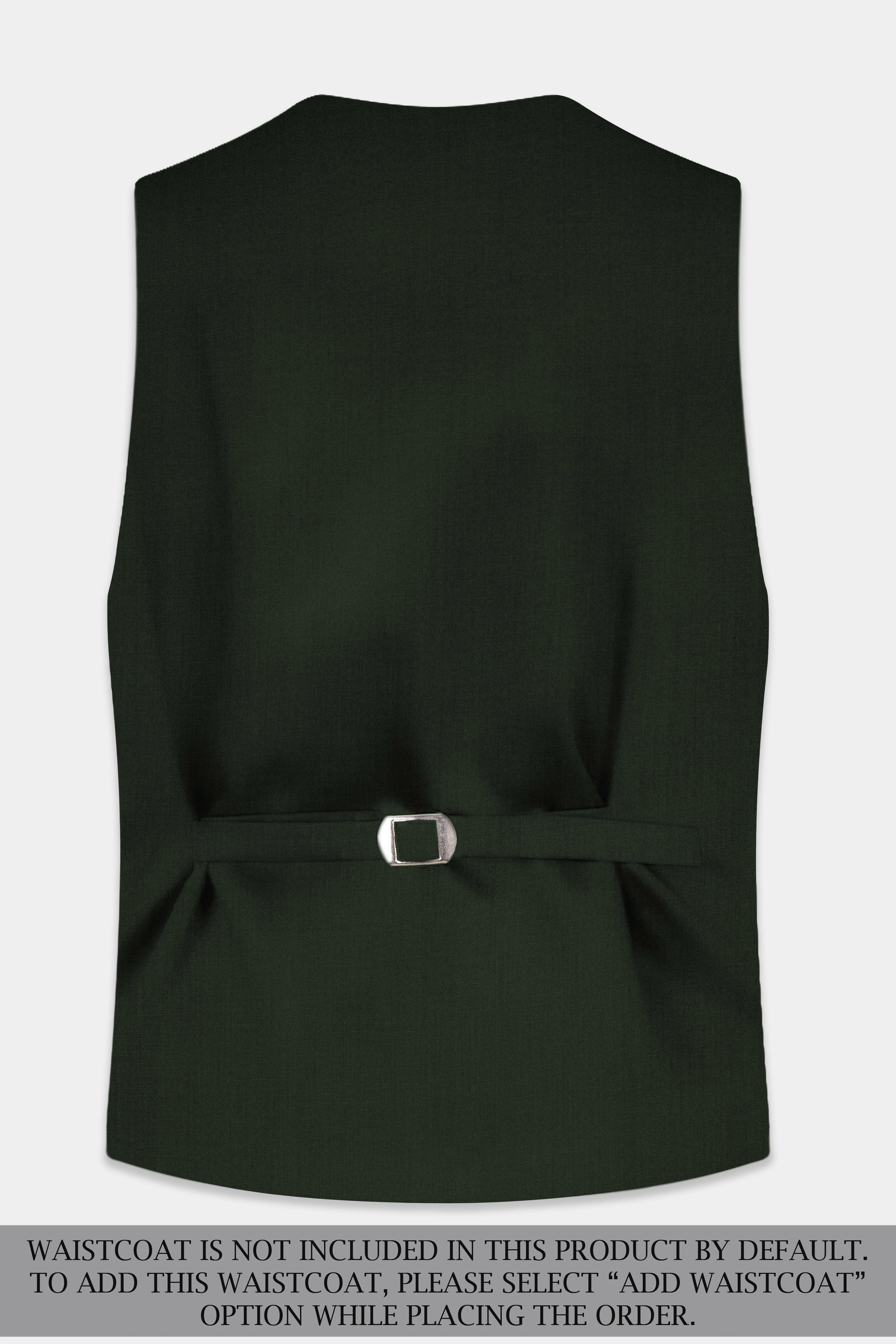 Verdant Majesty-Juniper Green Solid Wool Rich Single Breasted Stretchable traveler Suit