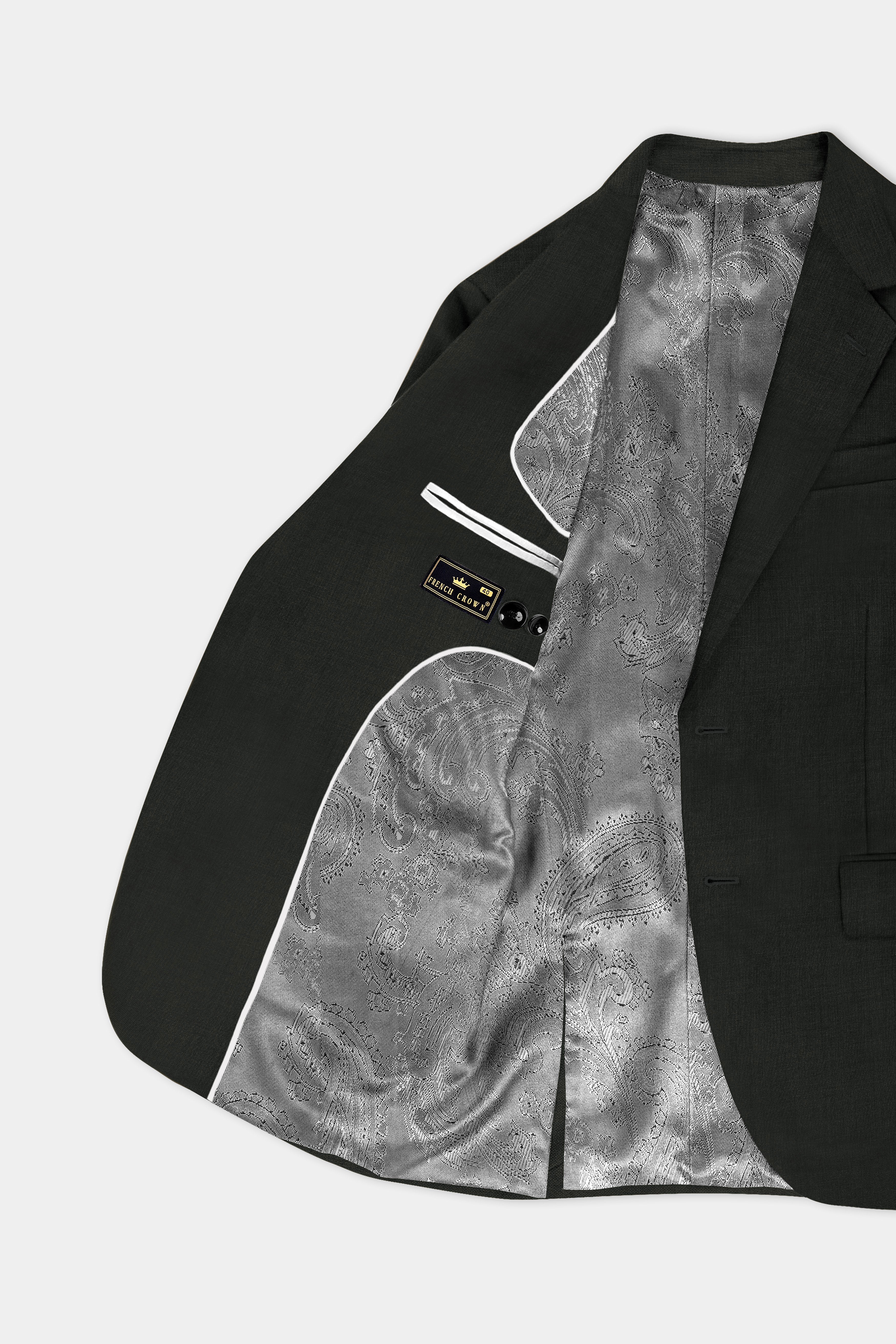 Verdant Majesty-Juniper Green Solid Wool Rich Single Breasted Stretchable traveler Suit