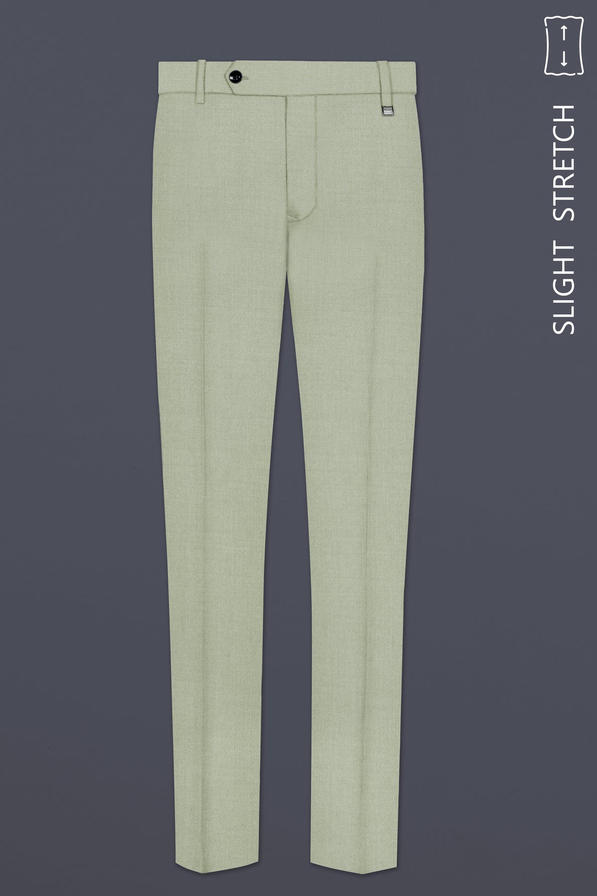 Lichen-Norway Green Solid Wool Rich Single Breasted Slight Stretch Suit
