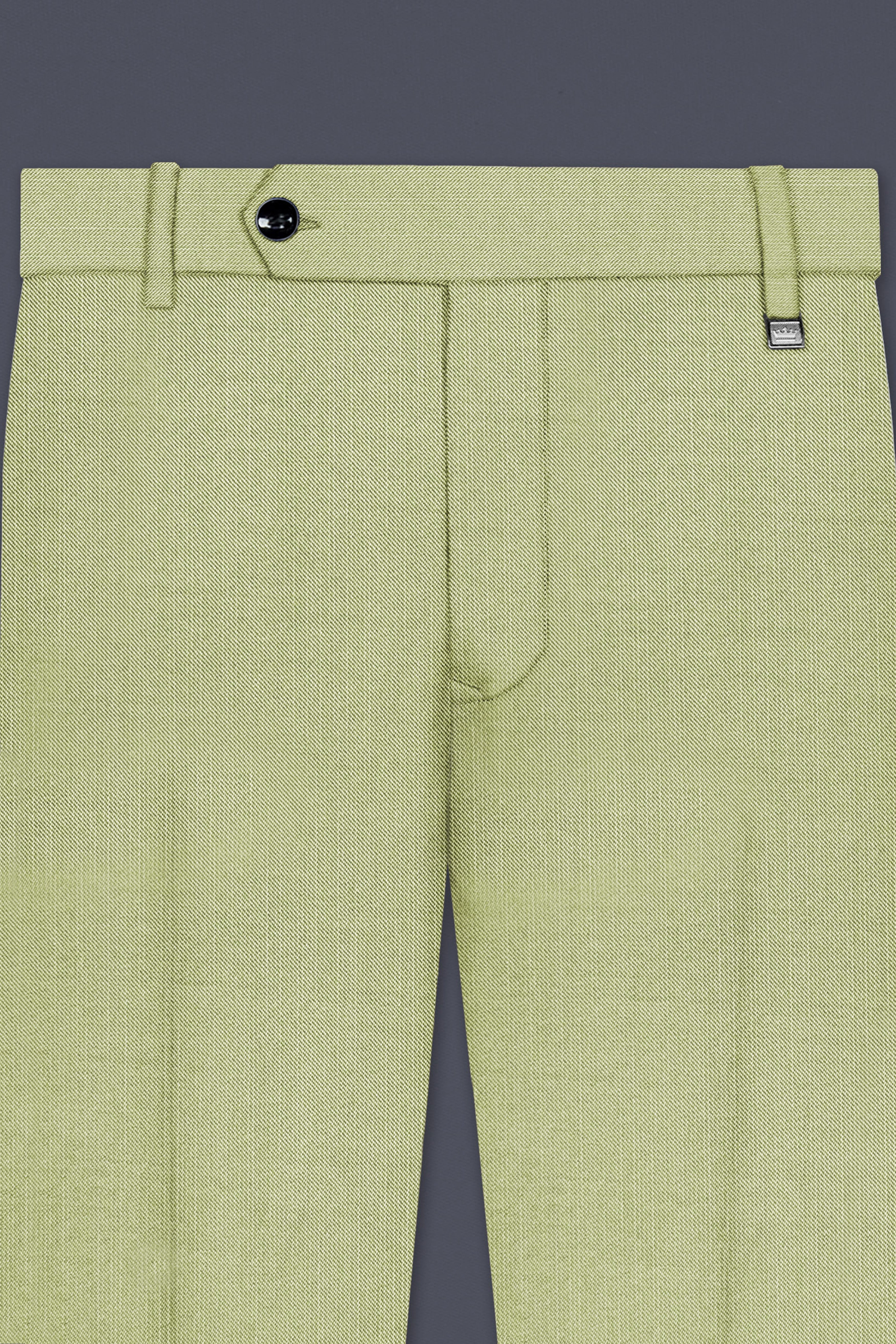 Marsh-Swamp Green Solid Wool Rich Single Breasted Stretchable Traveler Suit