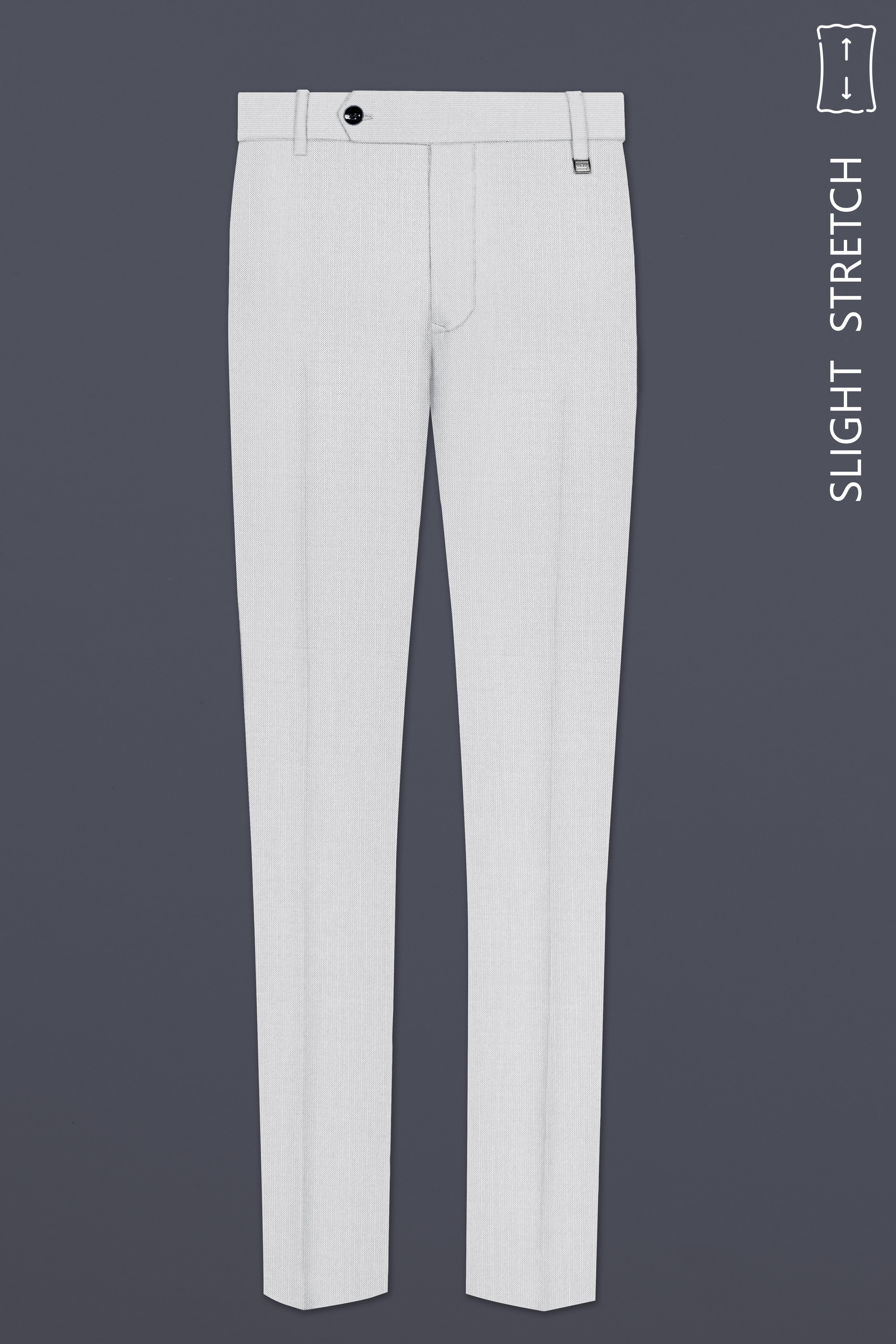 Granite-Alto Gray Solid Wool Rich Double Breasted Slight Stretch Suit