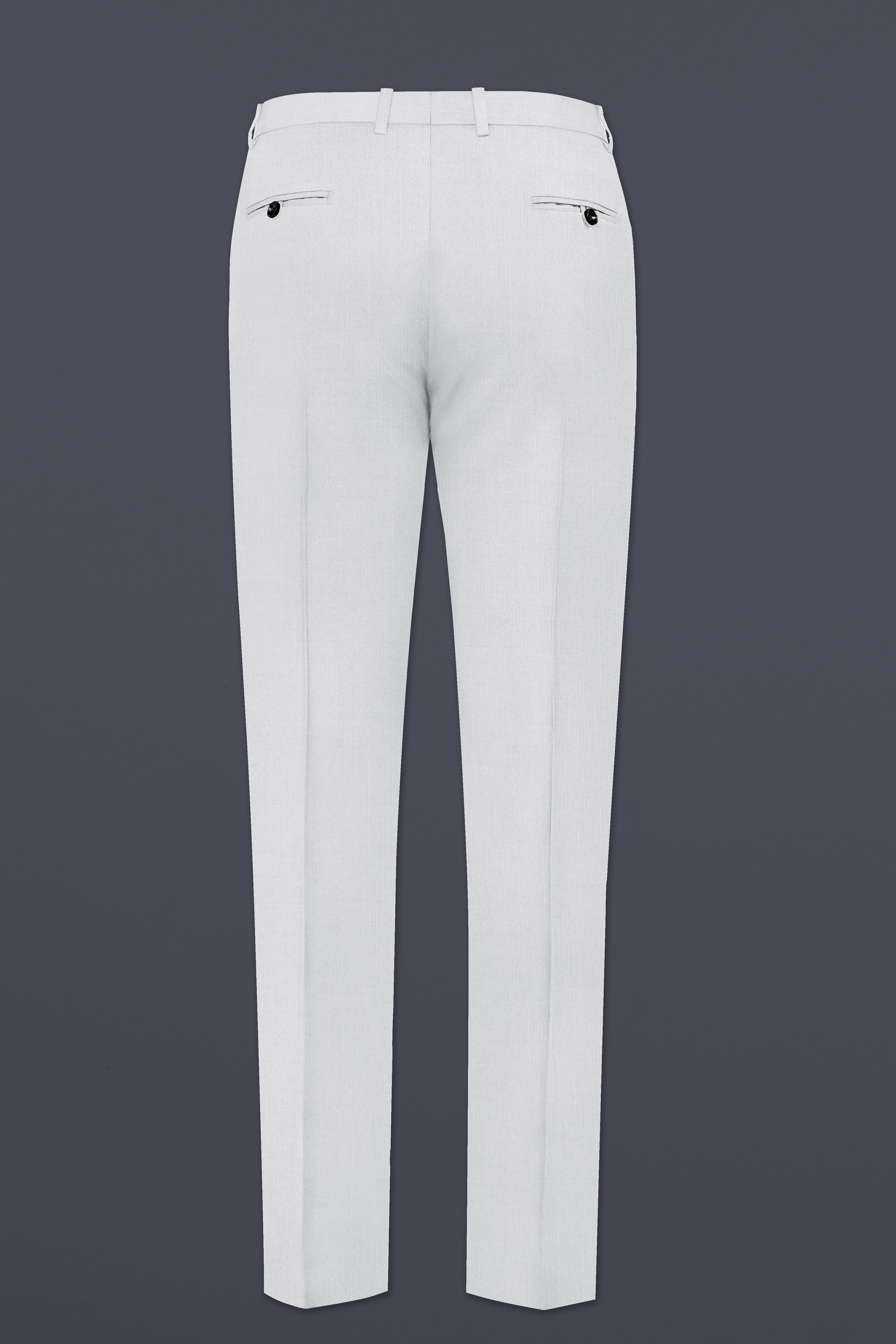 Granite-Alto Gray Solid Wool Rich Double Breasted Slight Stretch Suit
