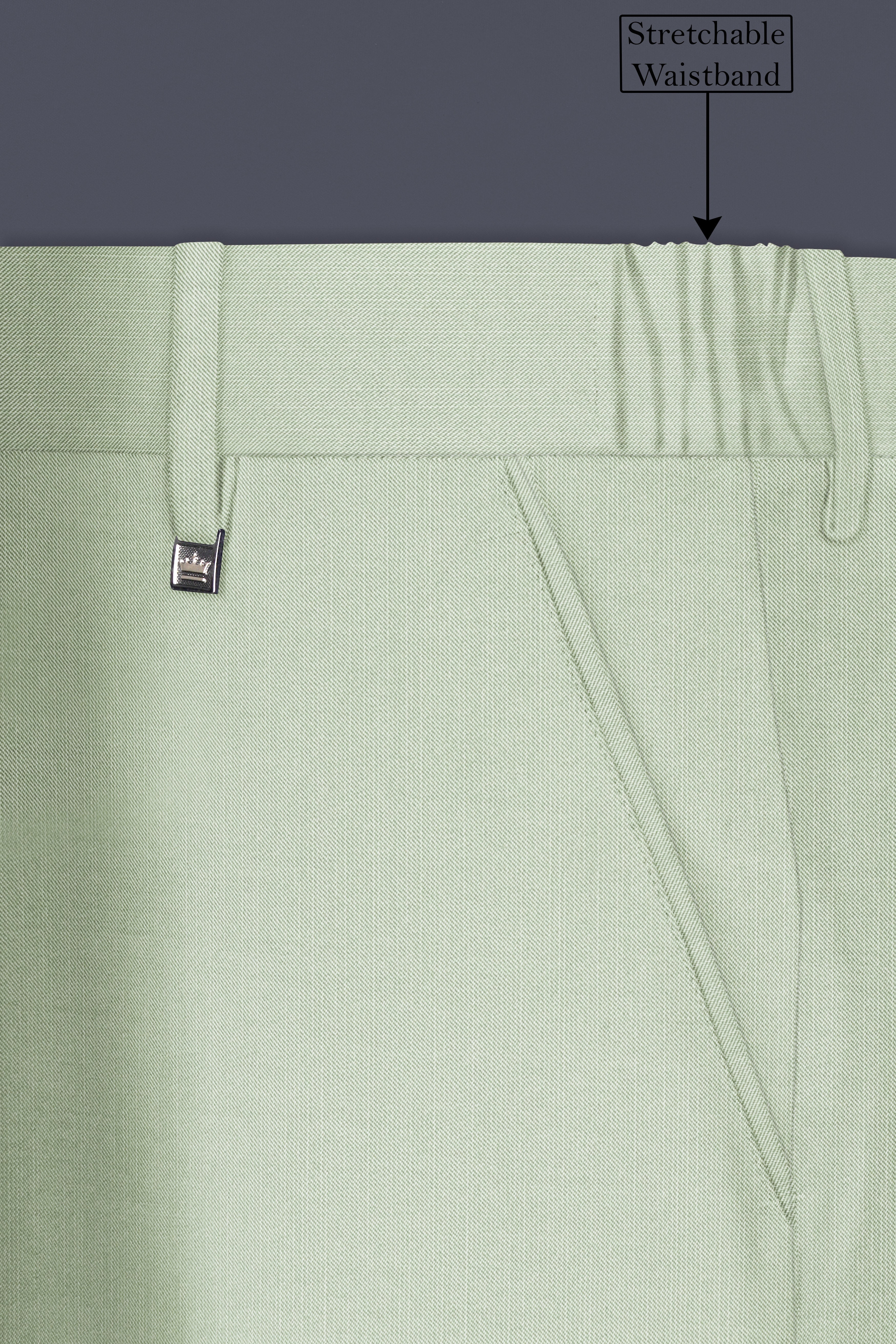 Lichen-Norway Green Solid Wool Rich Double Breasted Slight Stretch Suit