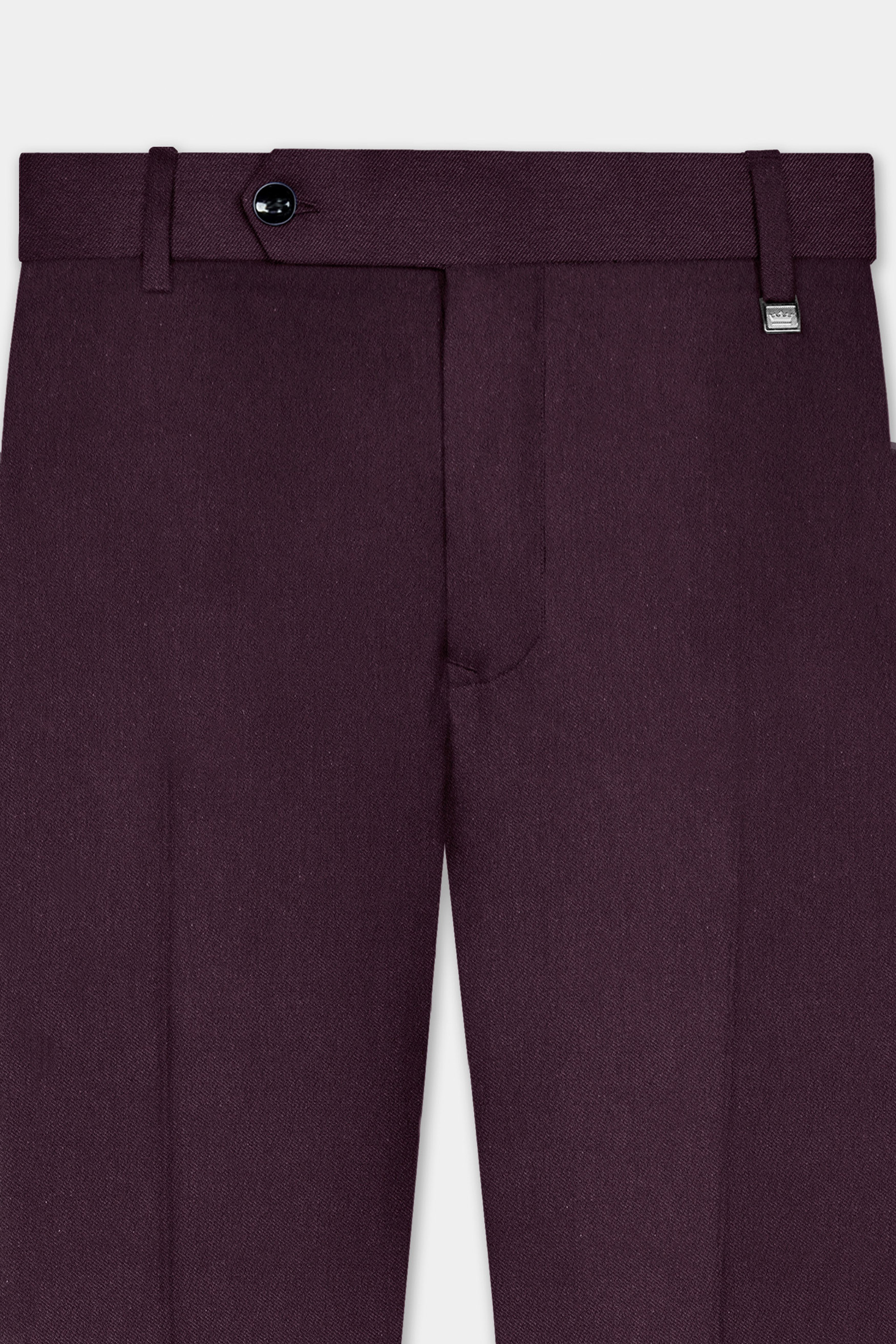 Zambezi Purple Solid Cotton Single Breasted Suit