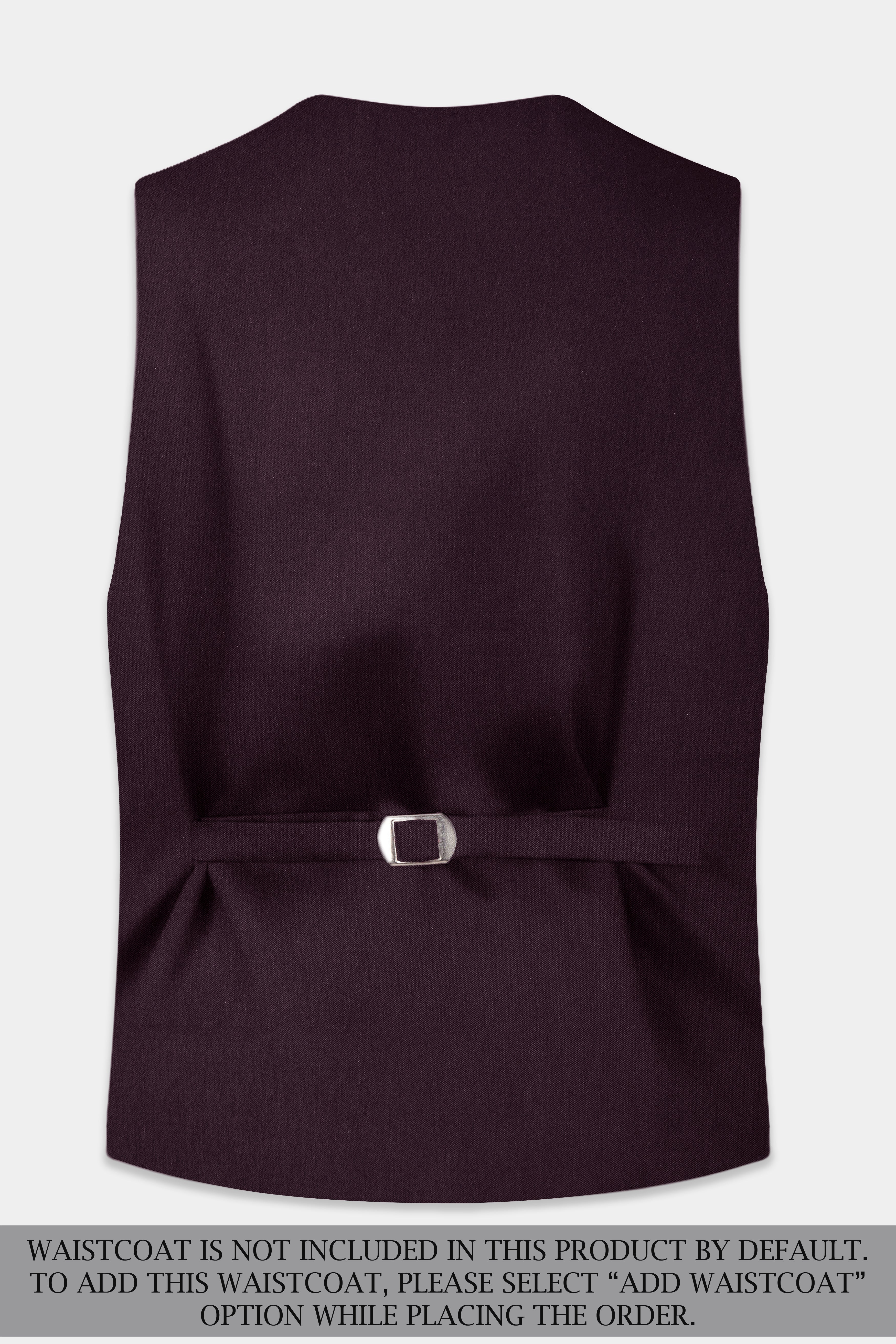 Zambezi Purple Solid Cotton Single Breasted Suit