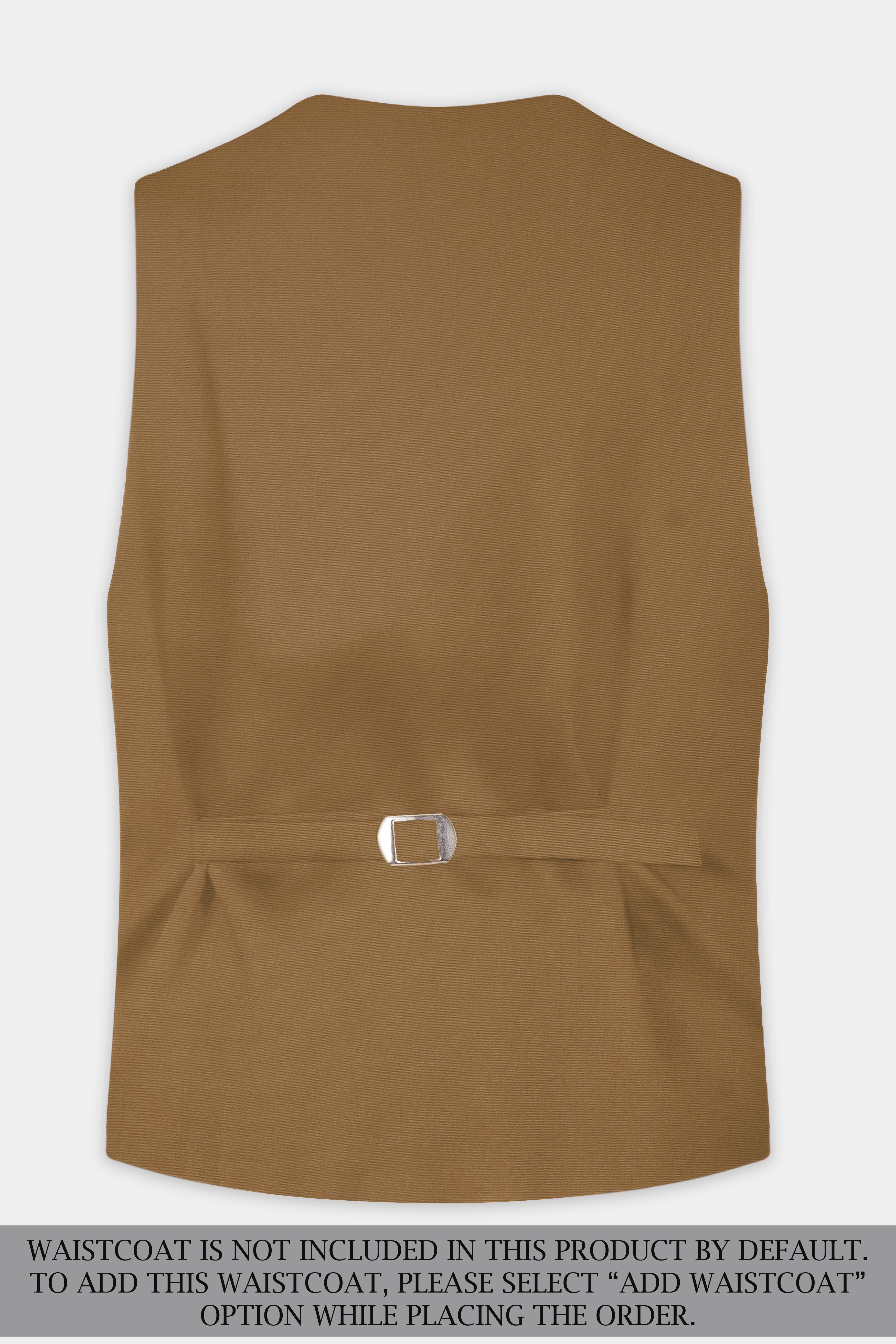 Roman Coffee Brown Solid Wool Rich Single Breasted Suit