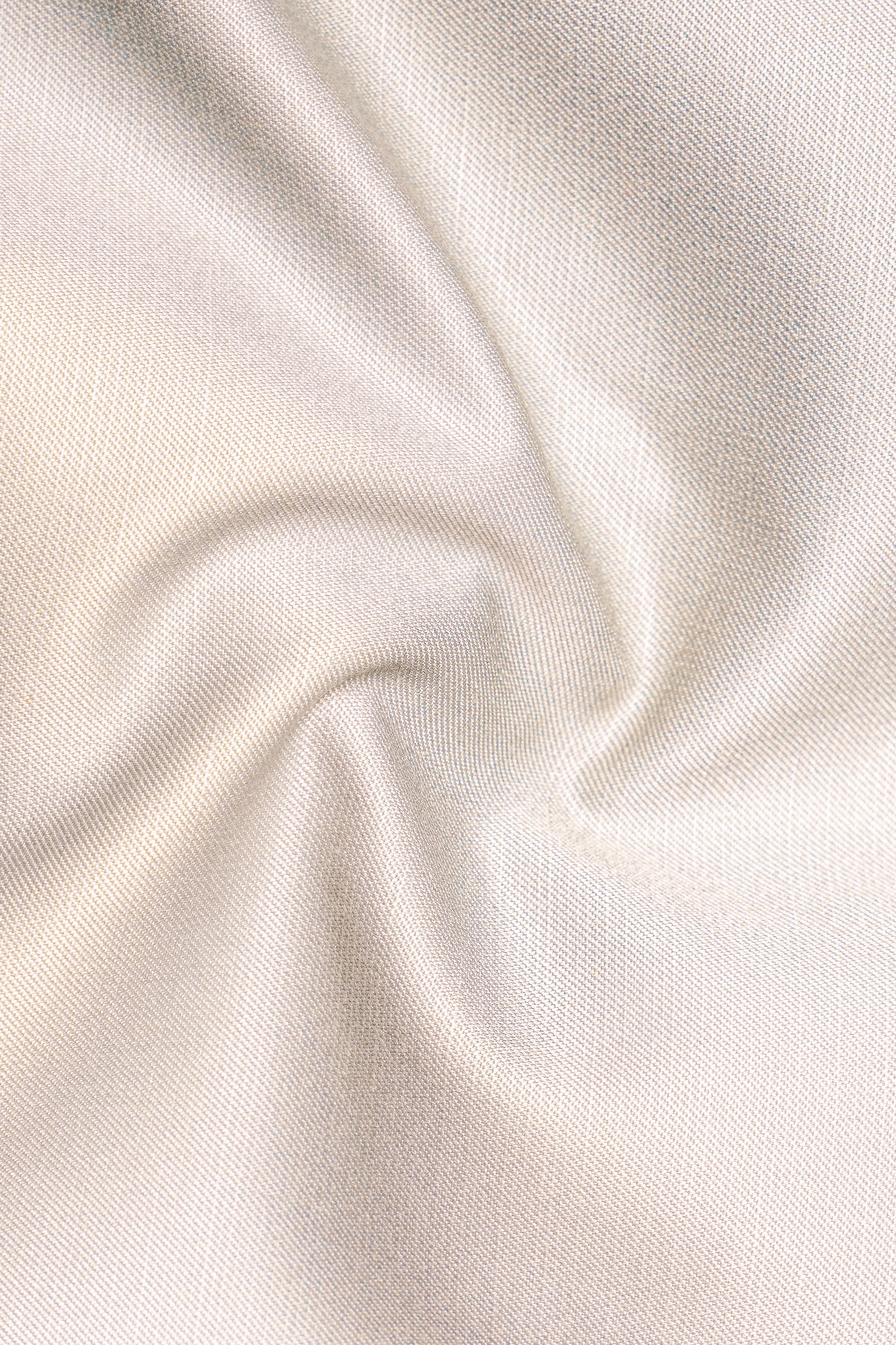 Velivon-Bizarre Cream Solid Wool Rich Single Breasted Stretchable traveler Suit