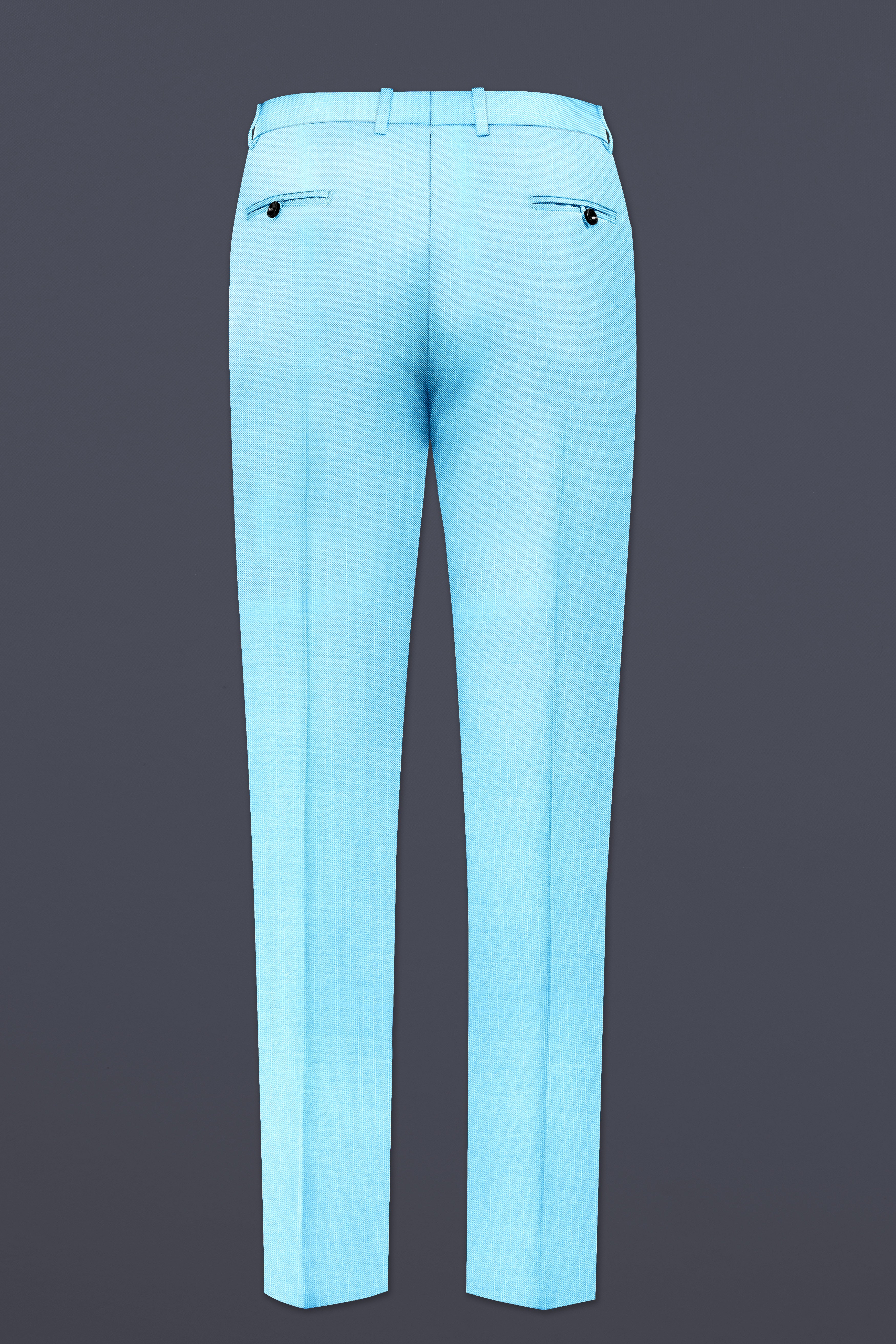 Iceland-Aquamarine Blue Solid Wool Rich Single Breasted Slight Stretch Suit