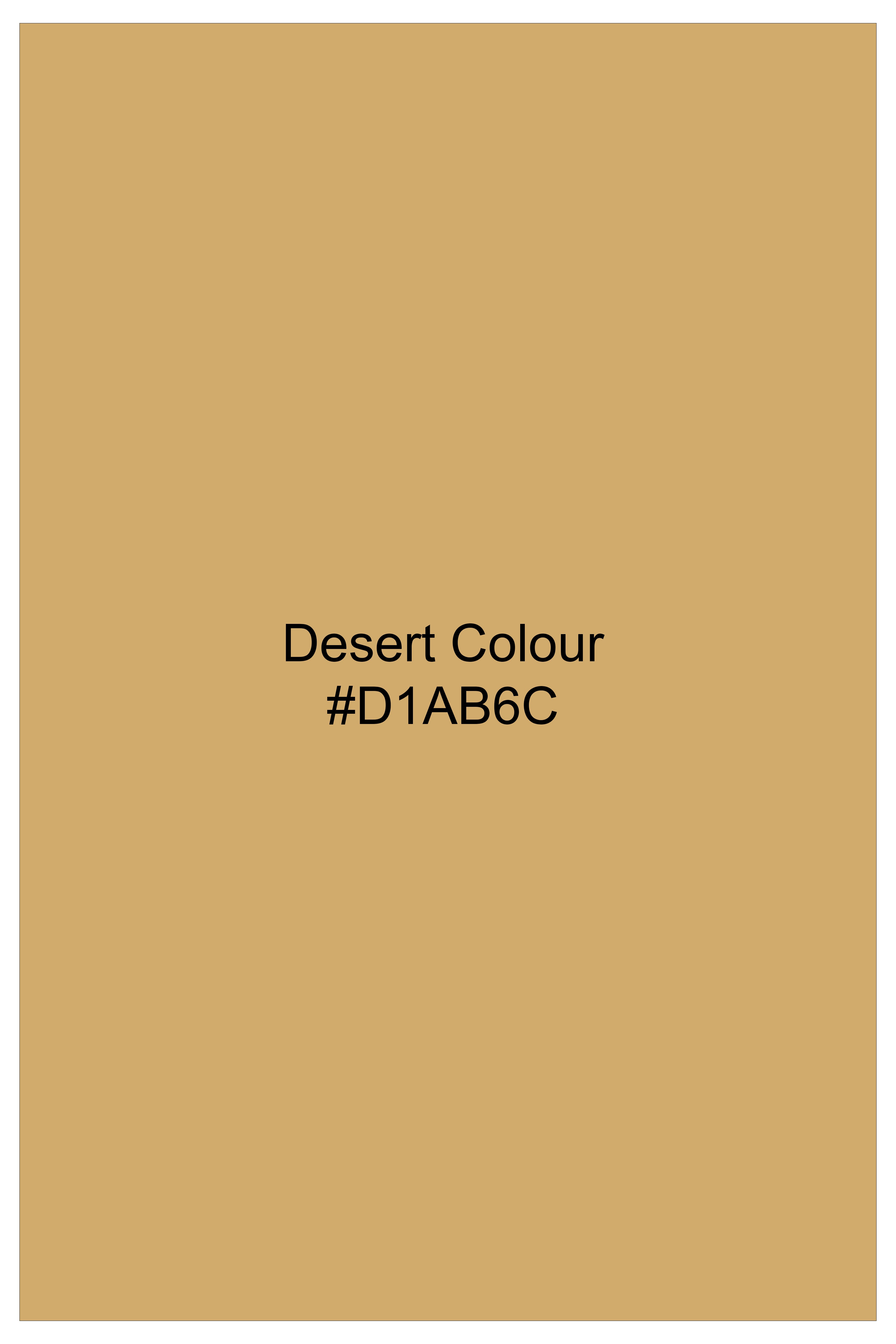 Marula-Desert Yellow Solid Wool Rich Single Breasted Stretchable traveler Suit