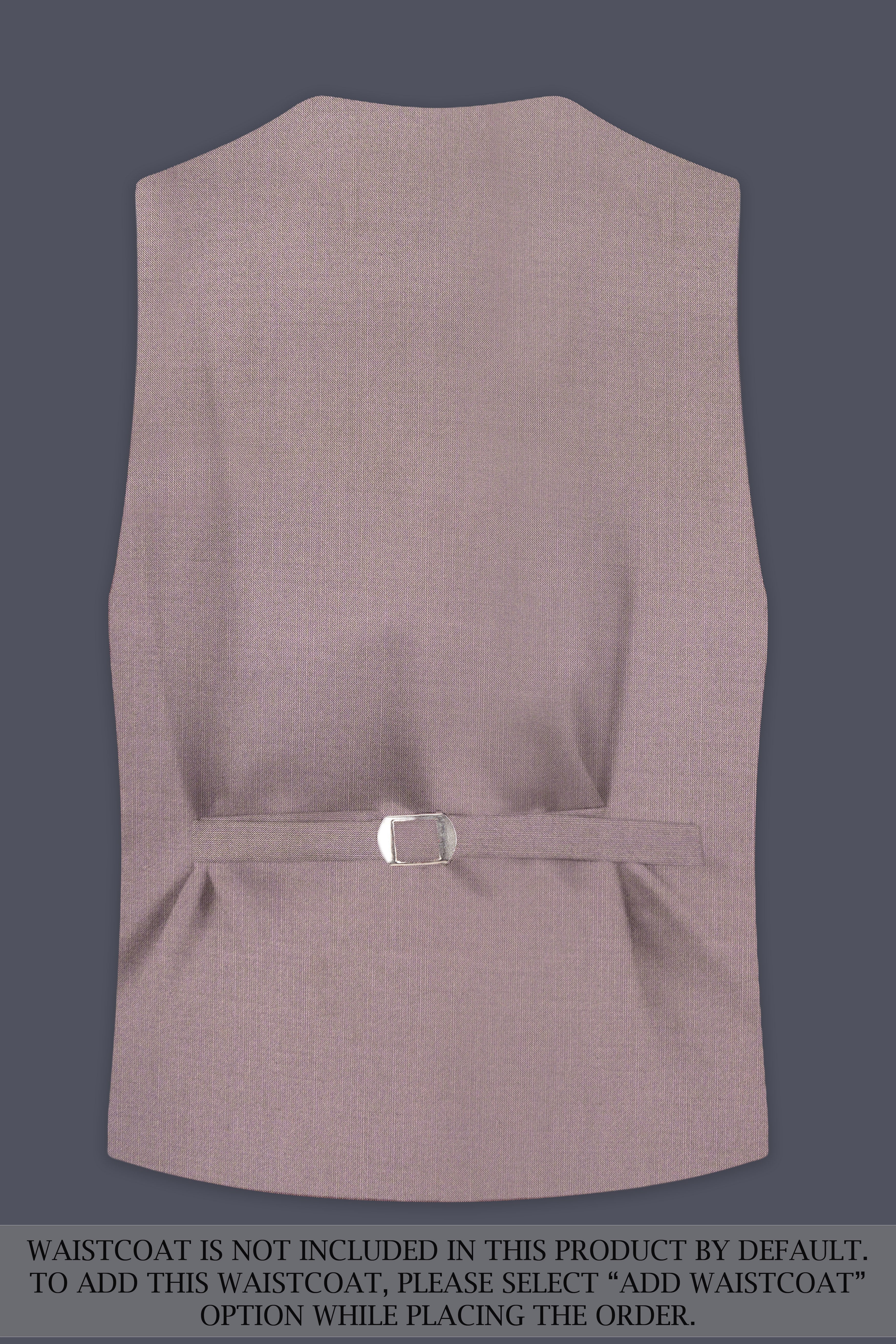 Amour-Rose Quartz Pink Solid Wool Rich Single Breasted Stretchable traveler Suit