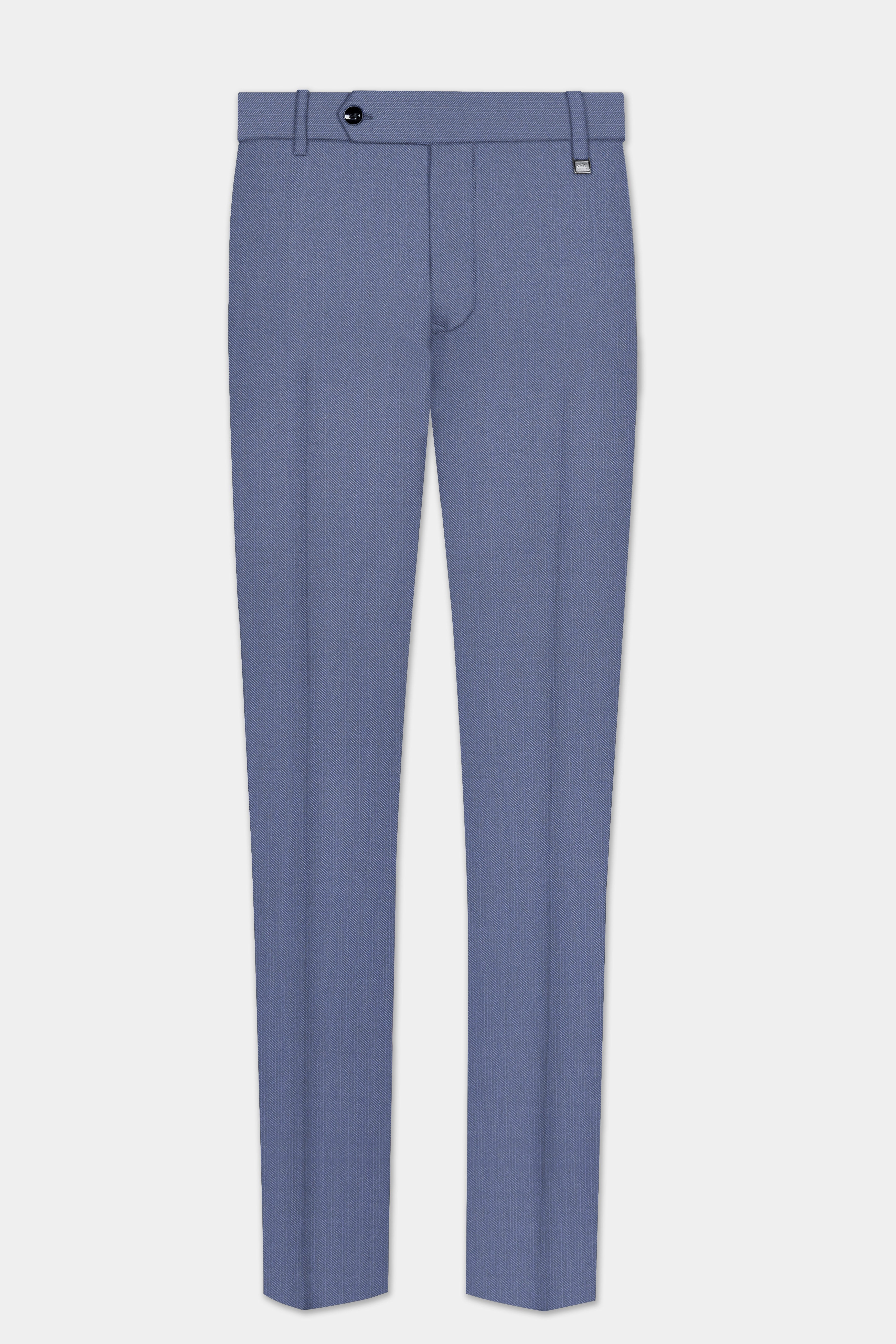 Zenith-Comet Gray Solid Wool Rich Double Breasted Stretchable traveler Suit