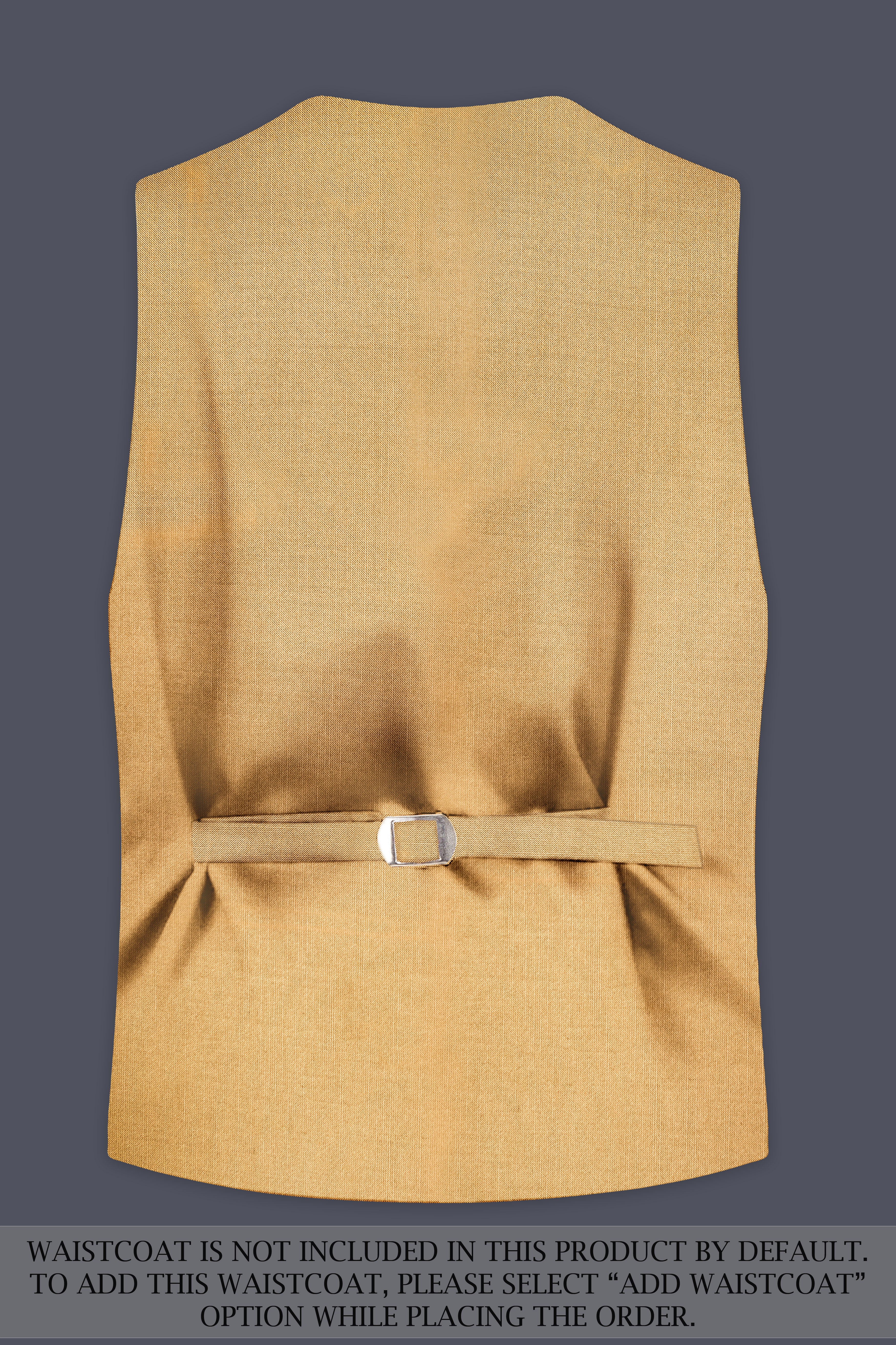Marula-Desert Yellow Solid Wool Rich Double Breasted Slight Stretch Suit