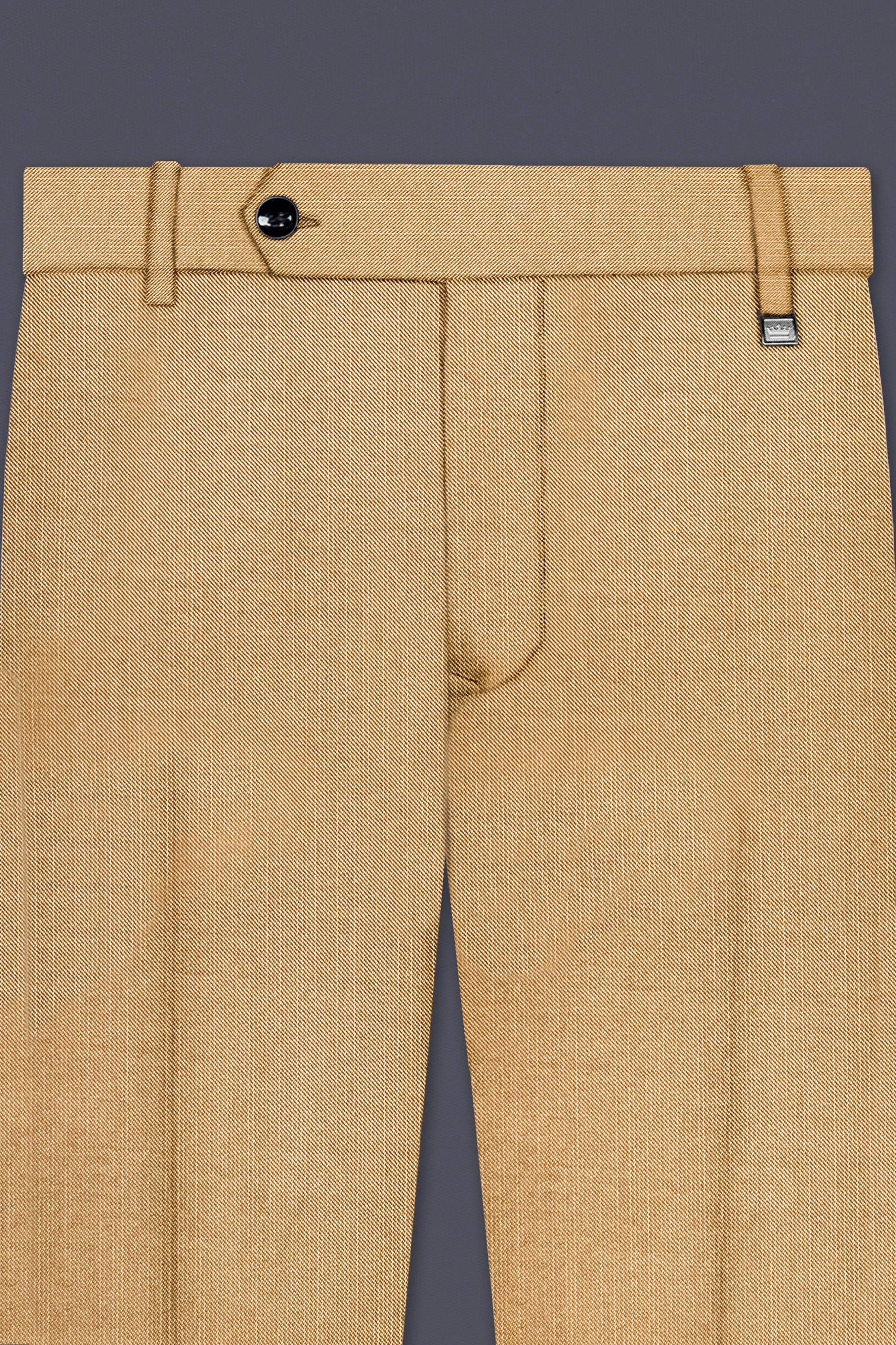 Sepia-Twine Brown Solid Wool Rich Double Breasted Slight Stretch Suit