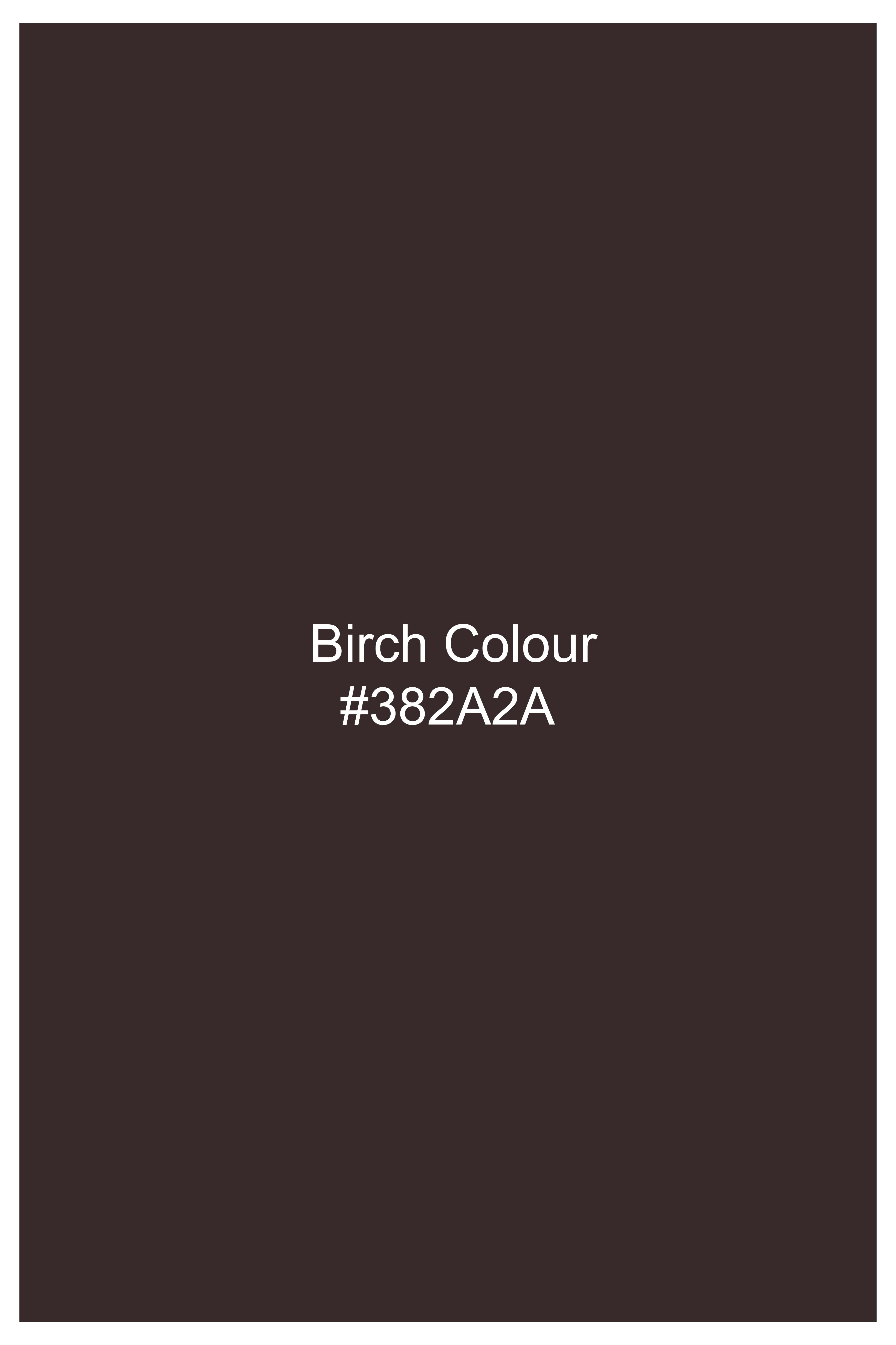 Brich Brown Plaid Wool Rich Double Breasted Sport Suit
