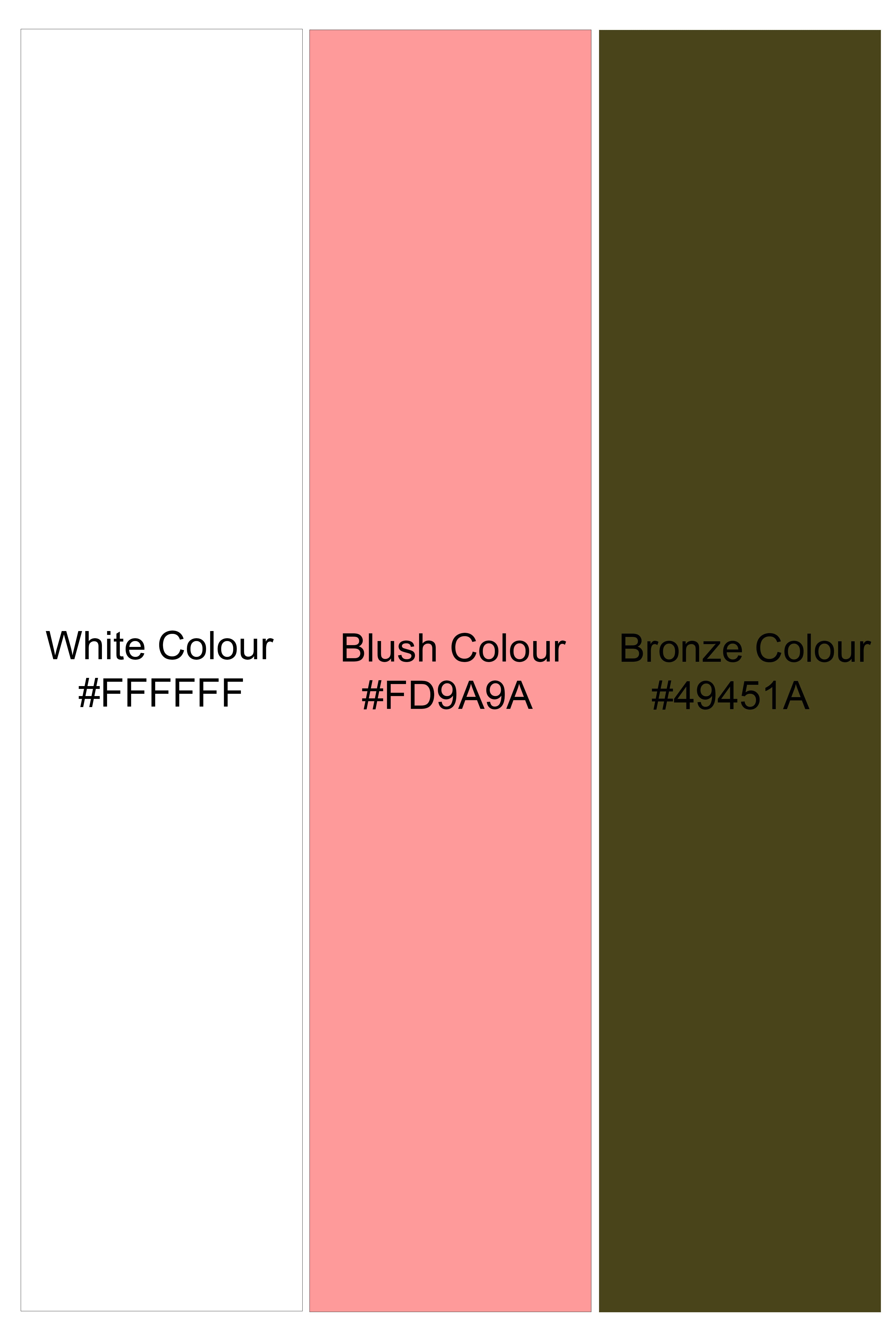 Off White And Blush Peach Multicolor Sequin and thread Embroidered Single Breasted Suit