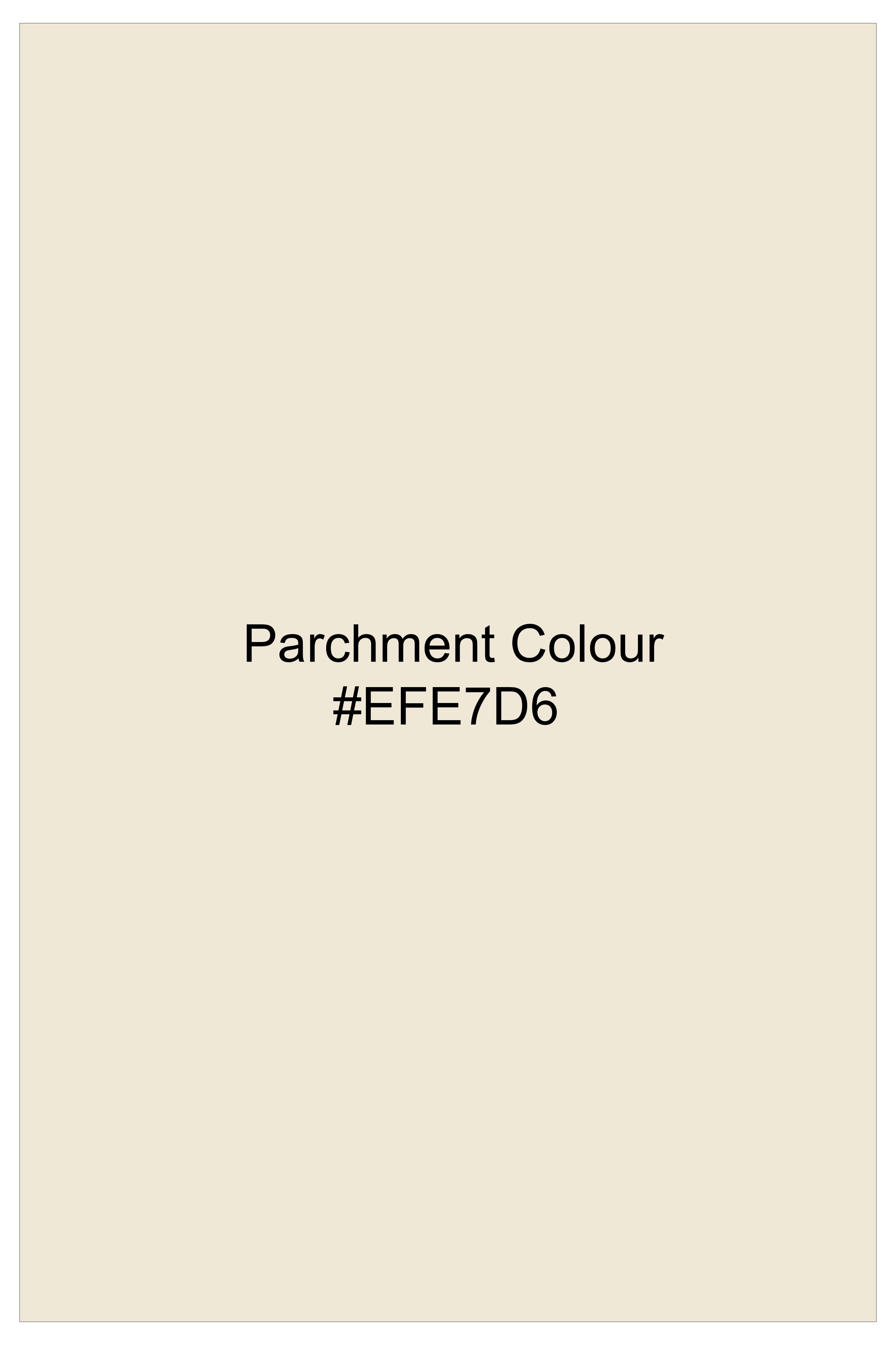 Parchment Cream thread Embroidered Single Breasted Suit