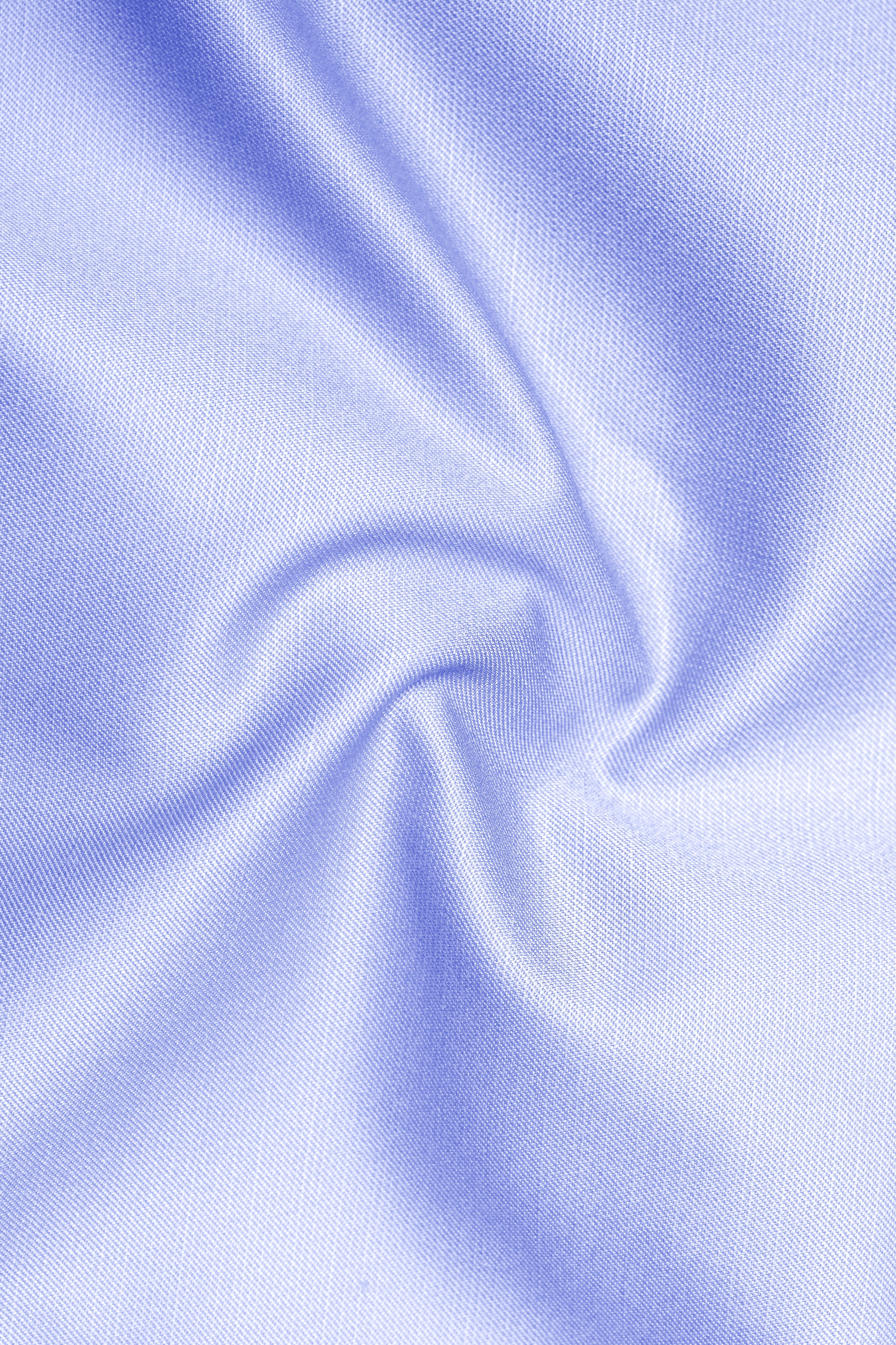 Periwinkle Blue  Solid Wool Rich Double Breasted Stretchable traveler Suit