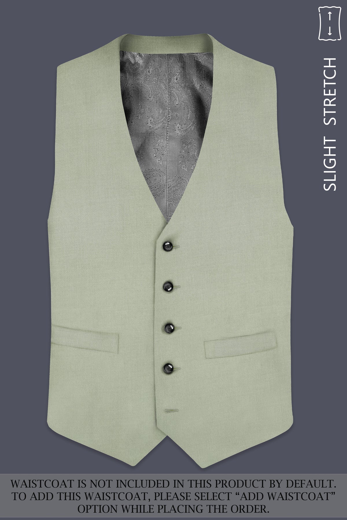 Lichen-Norway Green Wool Rich Slight Stretch Tuxedo Suit