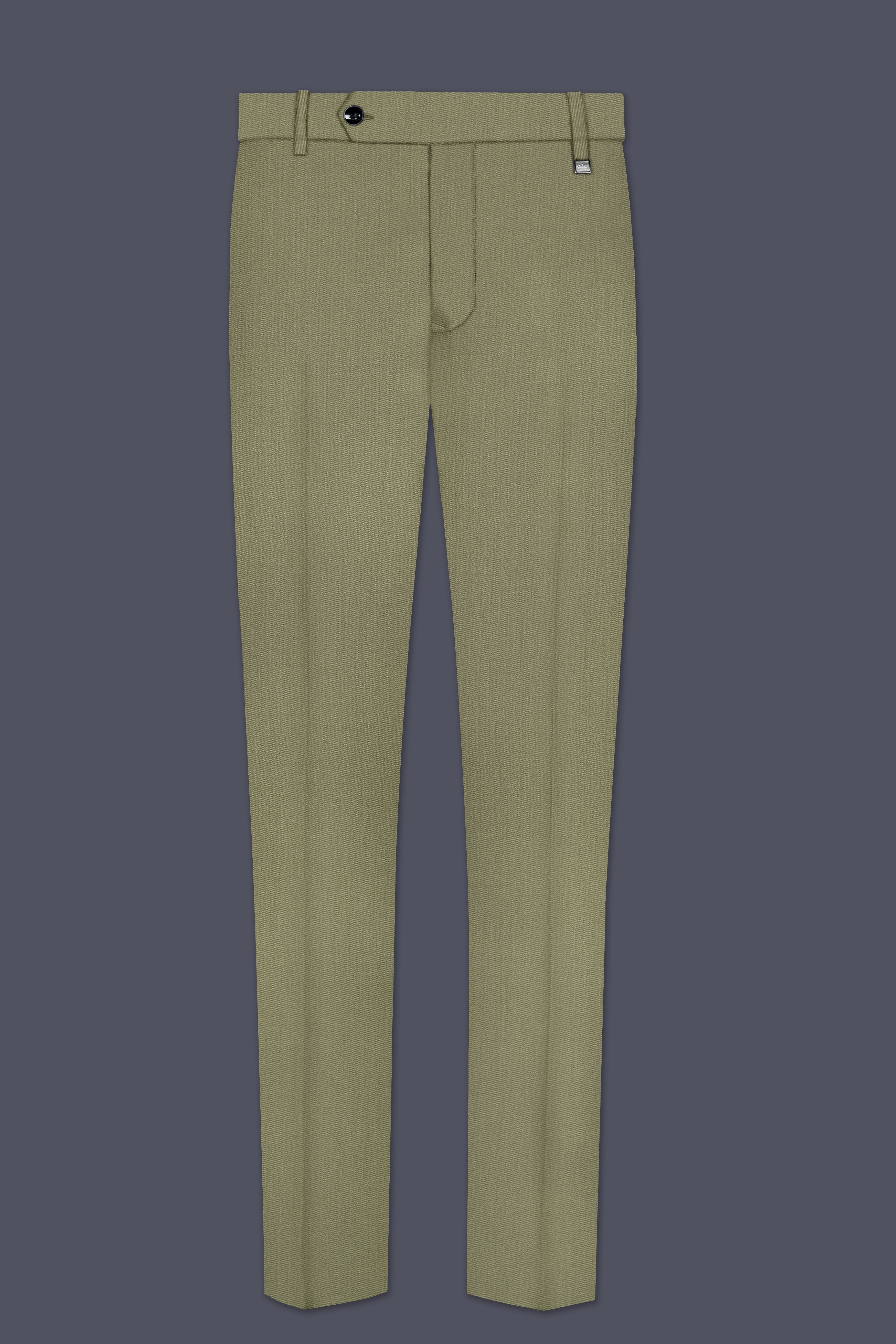 Citron-Lemon Grass Green Wool Rich Tuxedo Slight Stretch Suit