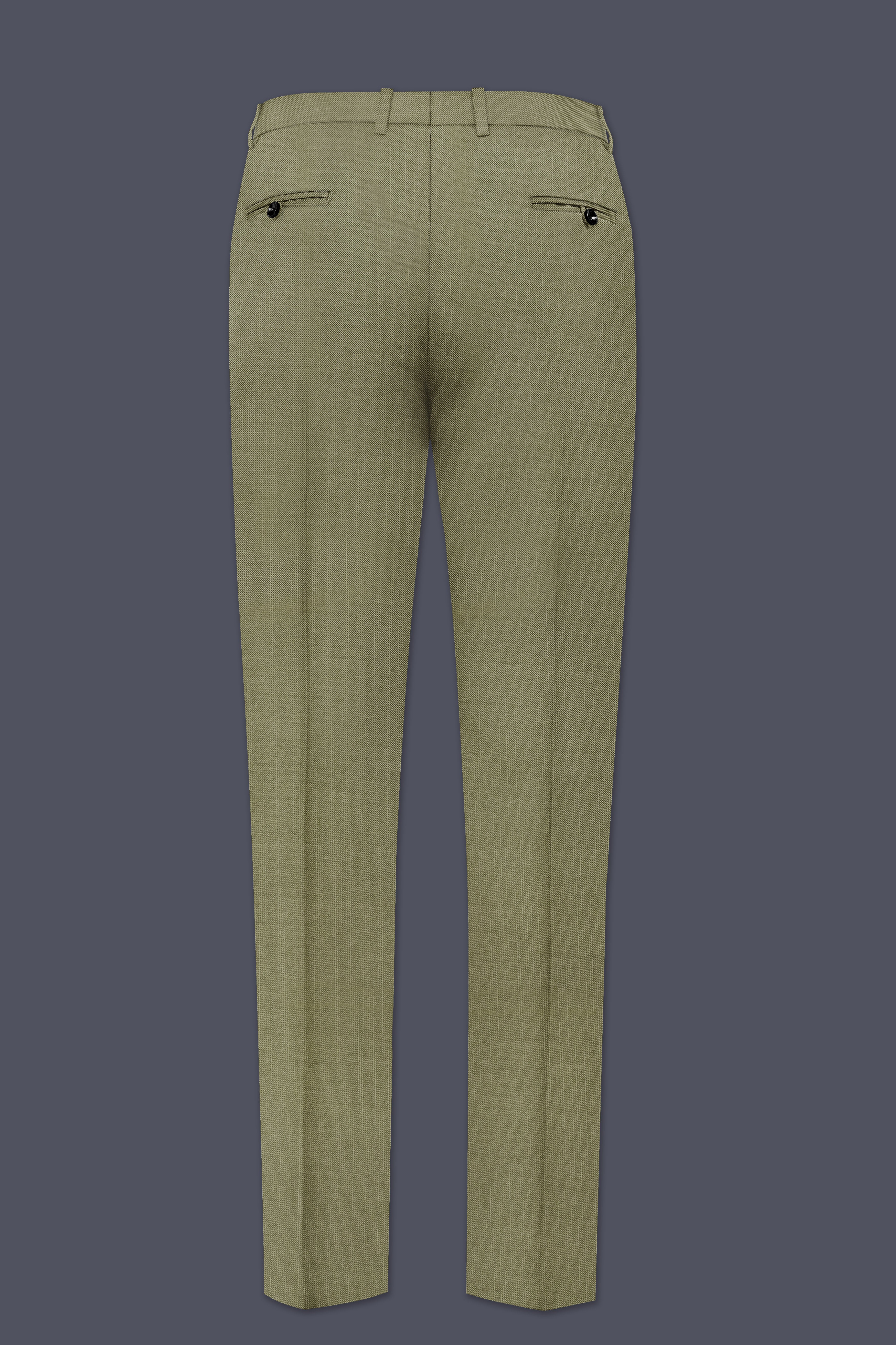 Citron-Lemon Grass Green Wool Rich Tuxedo Stretchable Traveler Suit